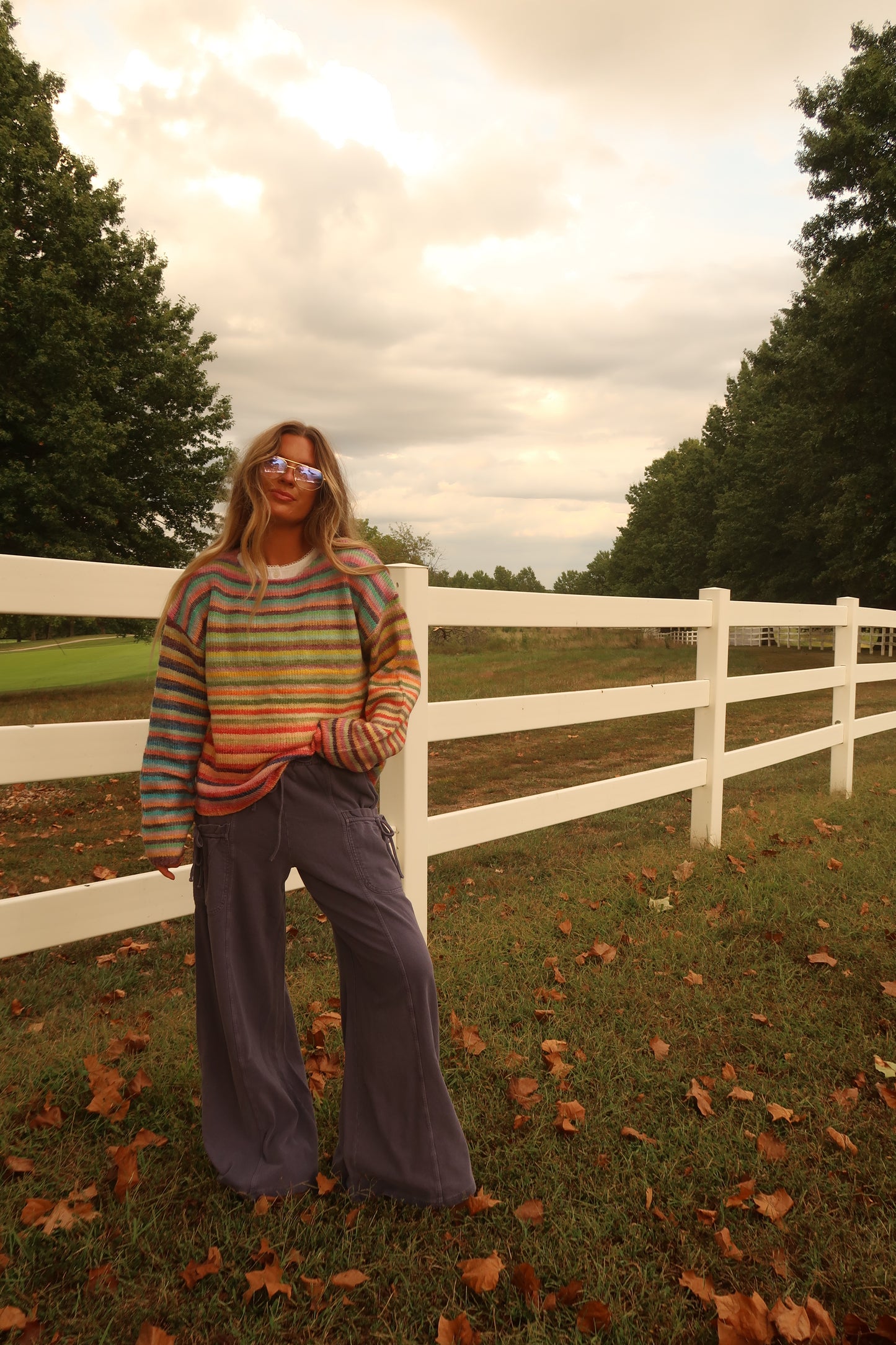 Blueberry Pie Wide Leg Pants
