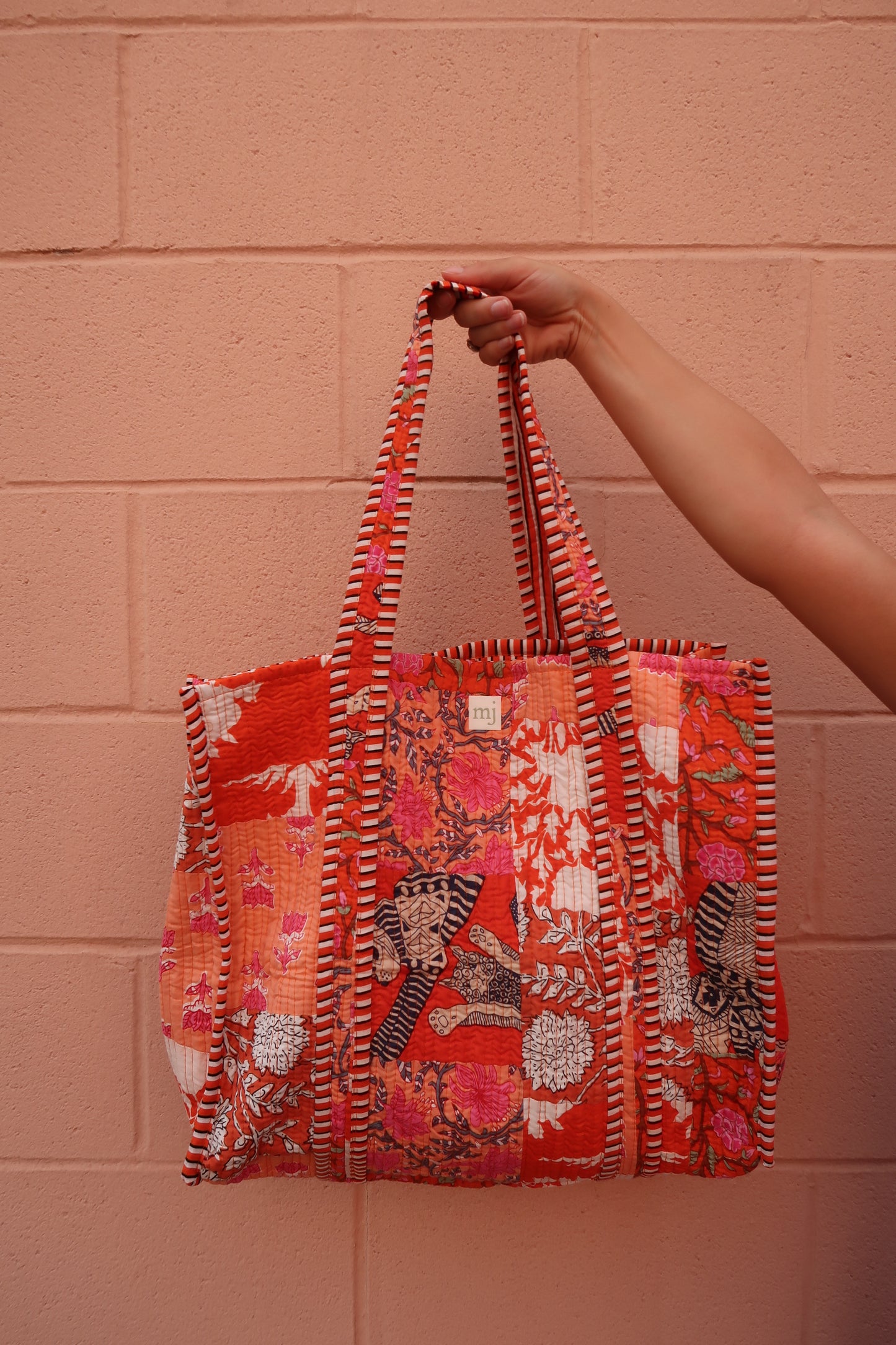 Clementine Quilted Tote Bag