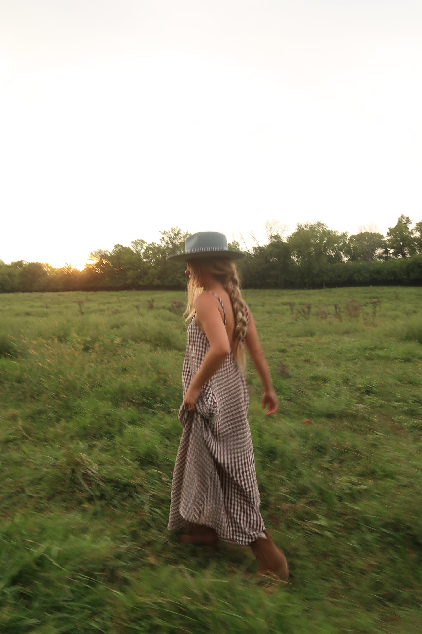 Fireside Gingham Maxi Dress