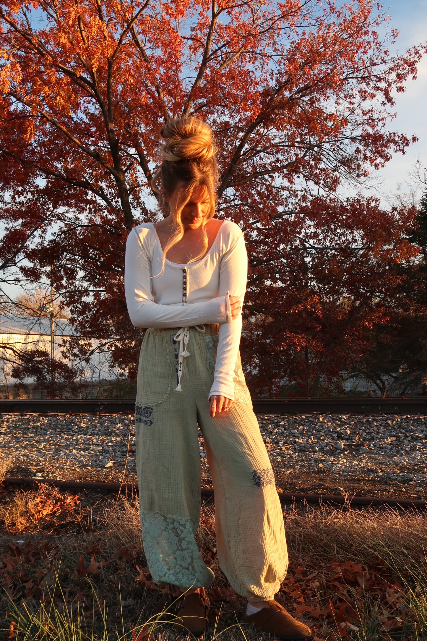 White Everyday Crop Long Sleeve
