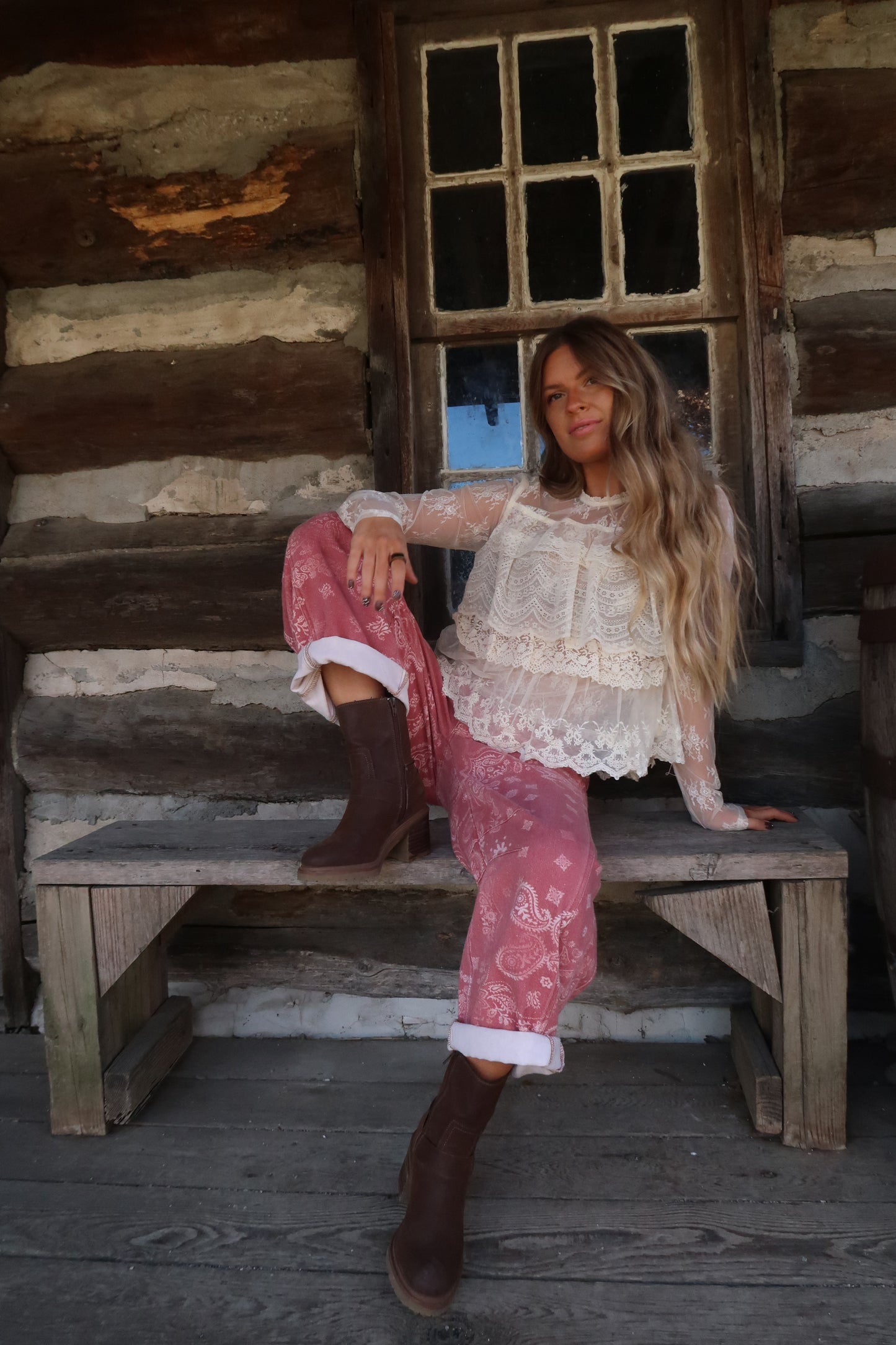 Love & Lace Tiered Long Slv