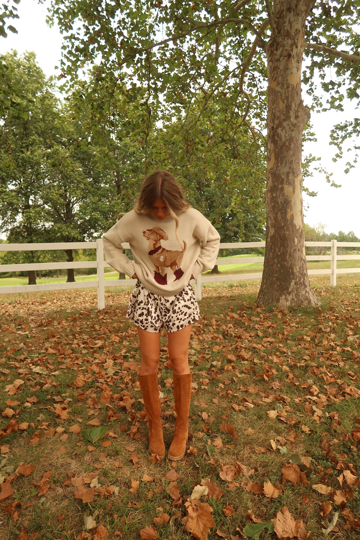 Molly Moo Cow Print Satin Short