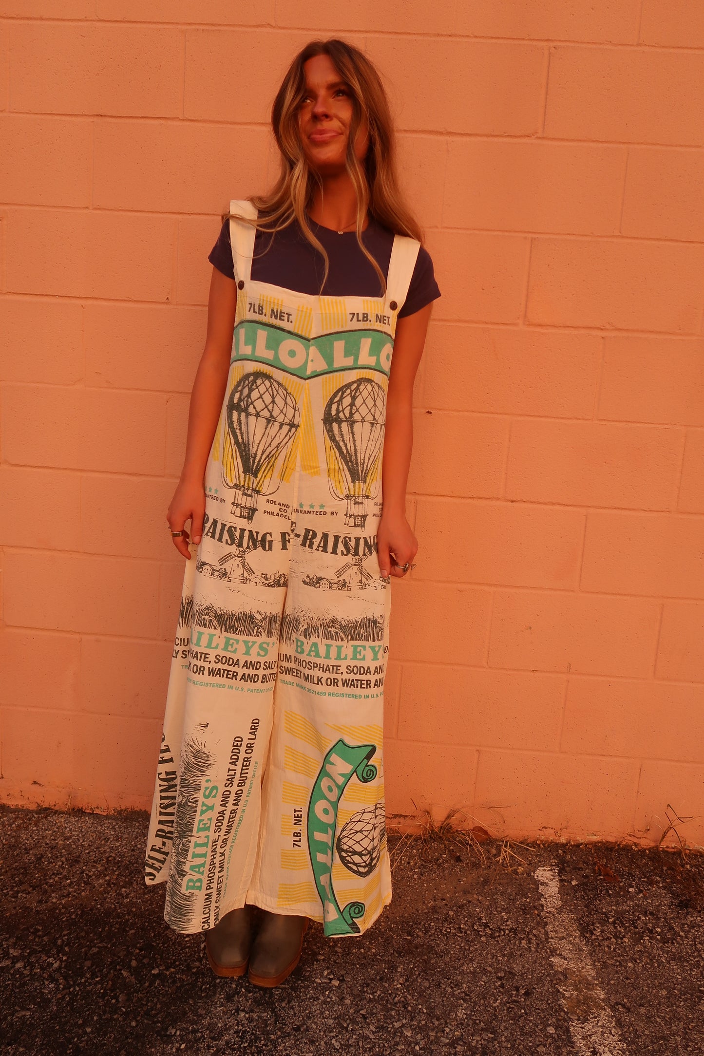 Air Balloon Vintage Overalls