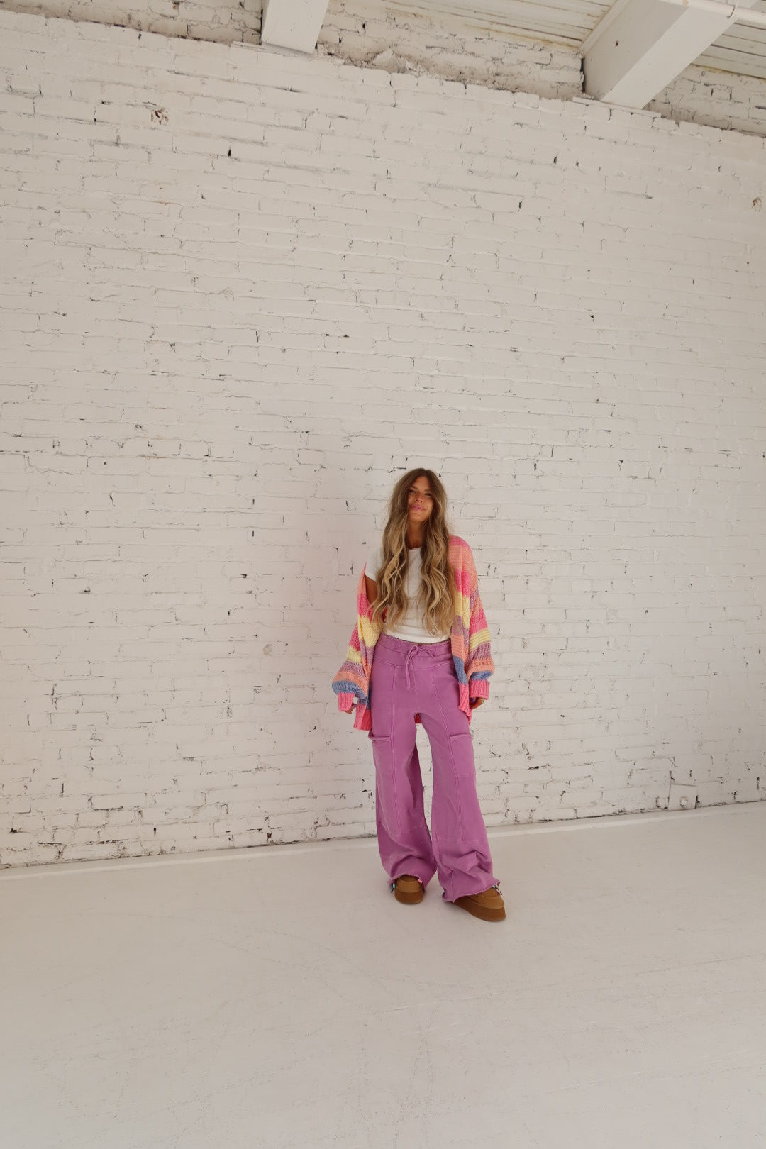 Orchid Wide Cargo Leg Pant