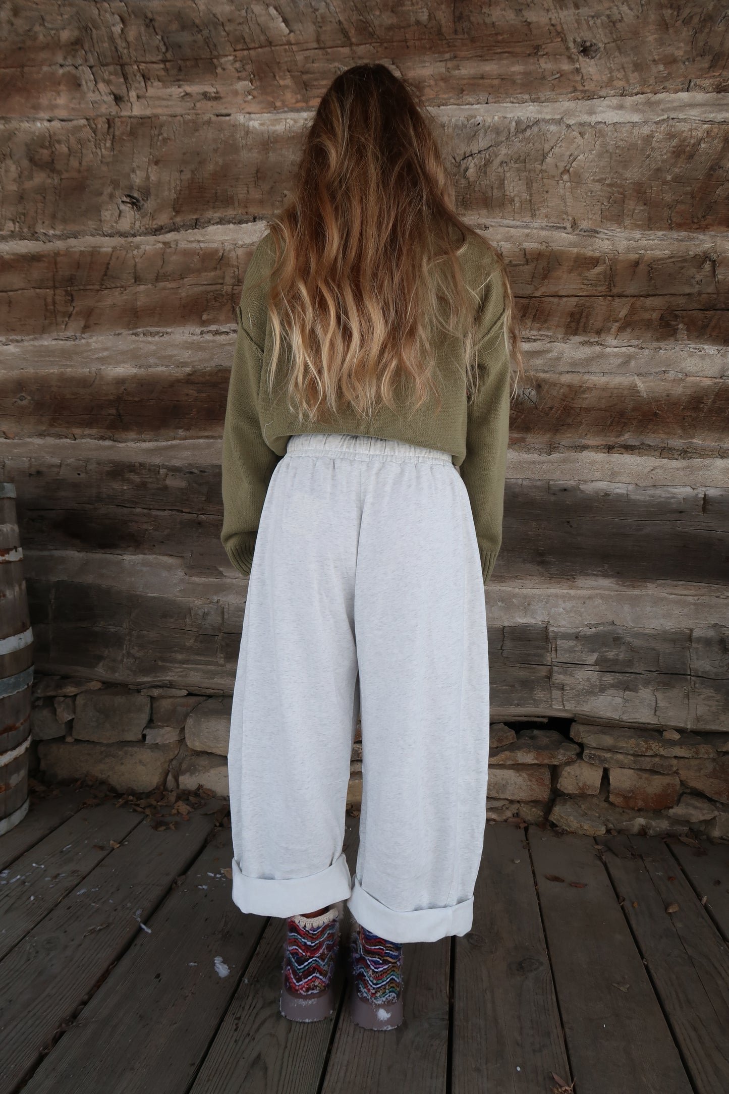 Cloudy Day Barrel Sweats