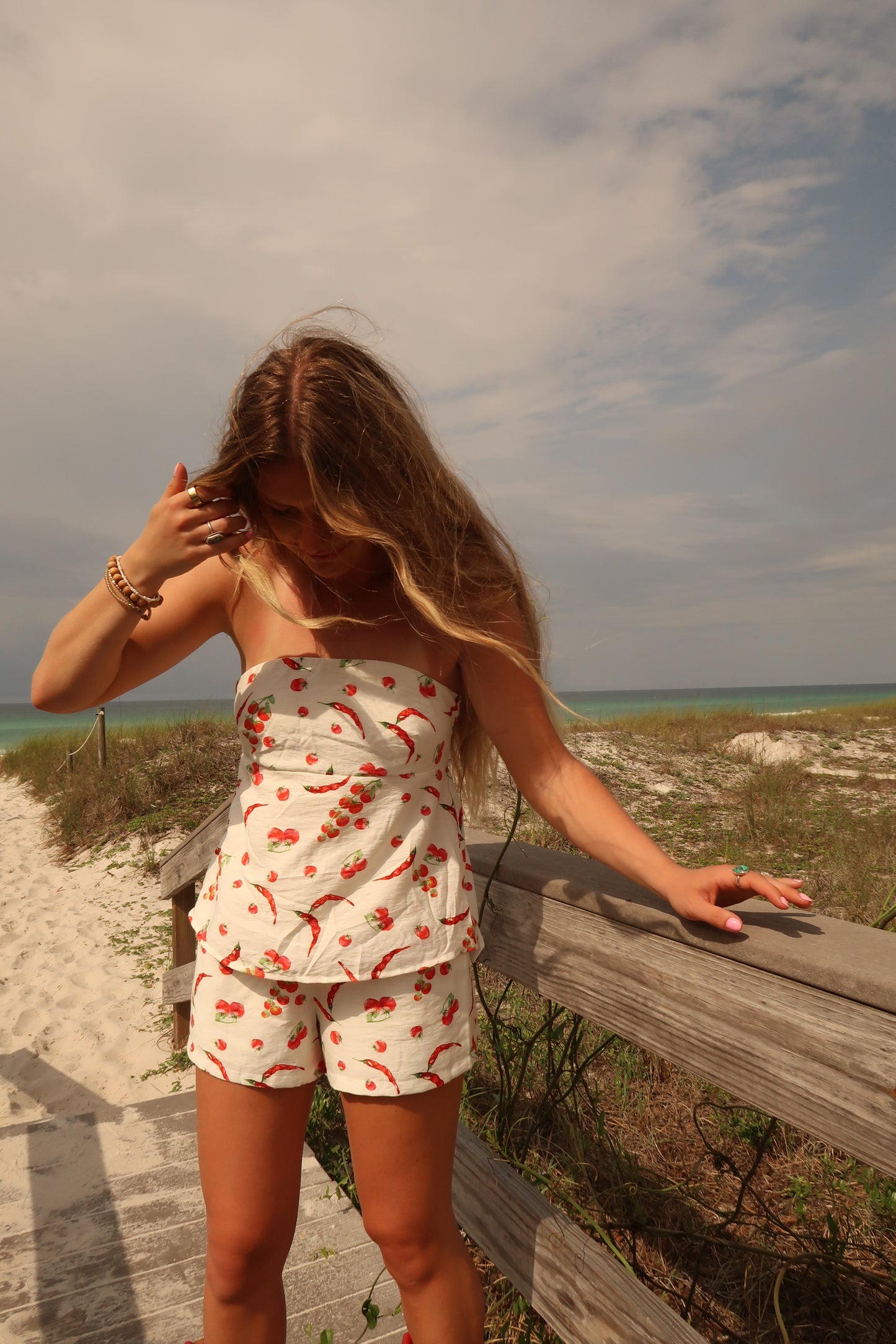 Spicy Summer Strapless Set