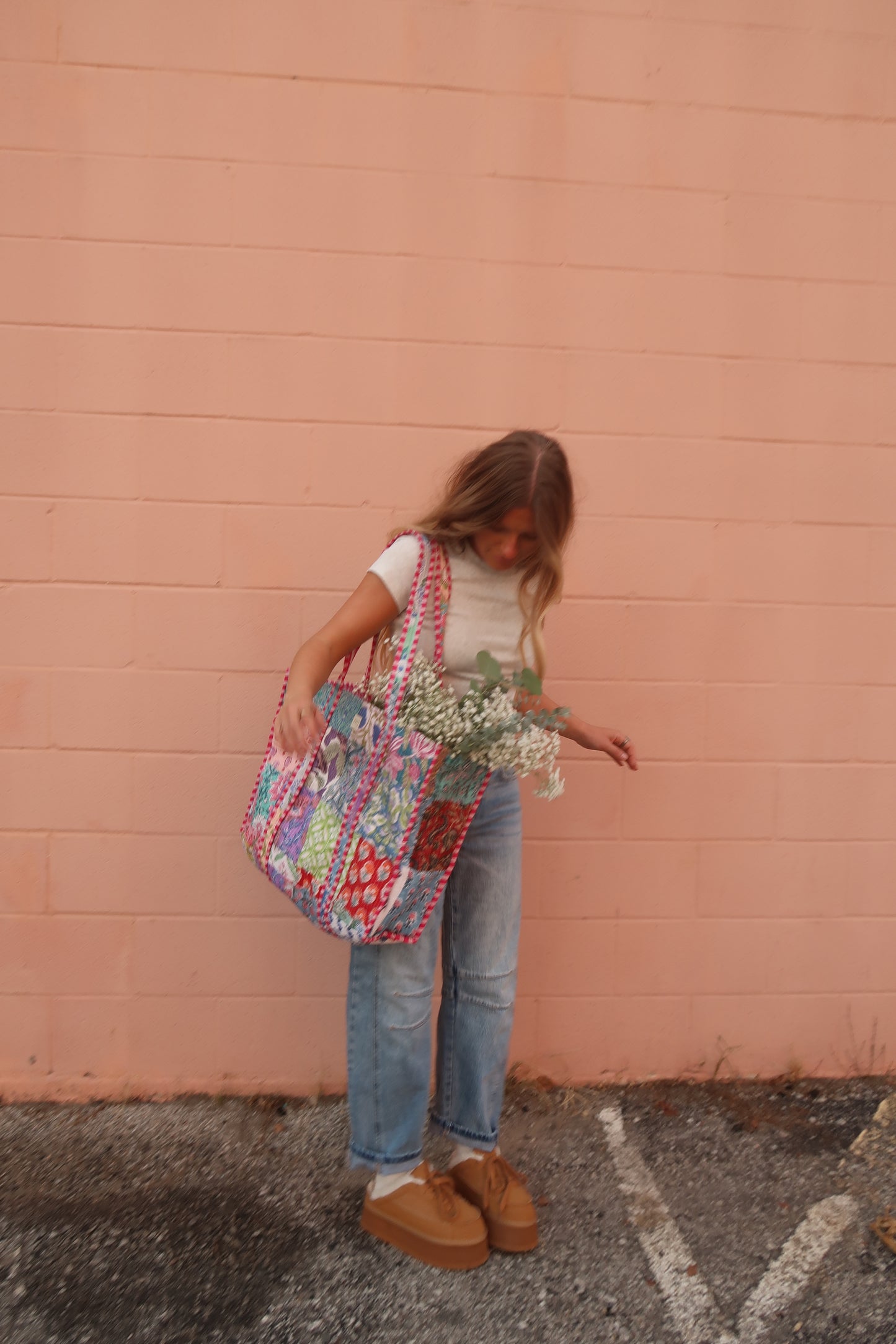 Sally Quilted Tote Bag