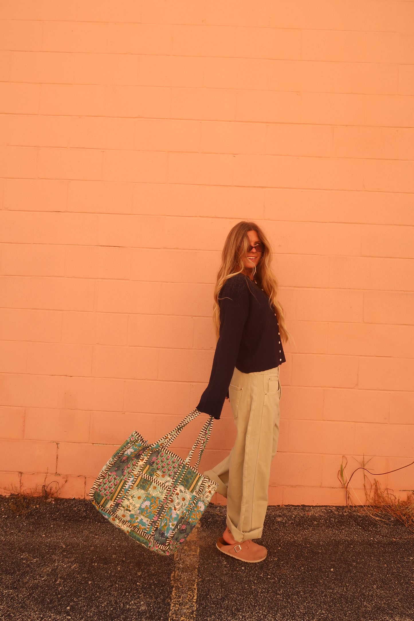Josi Ruffle Quilted Tote Bag
