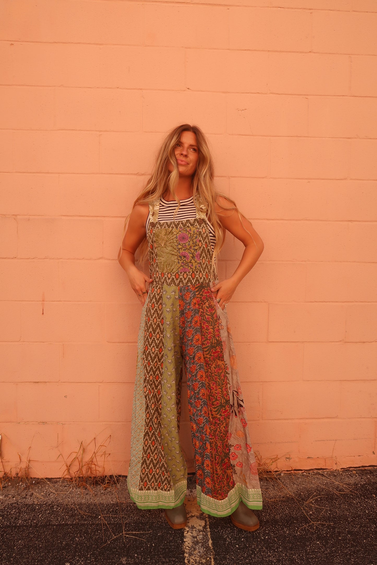 Susie Patchwork Overalls