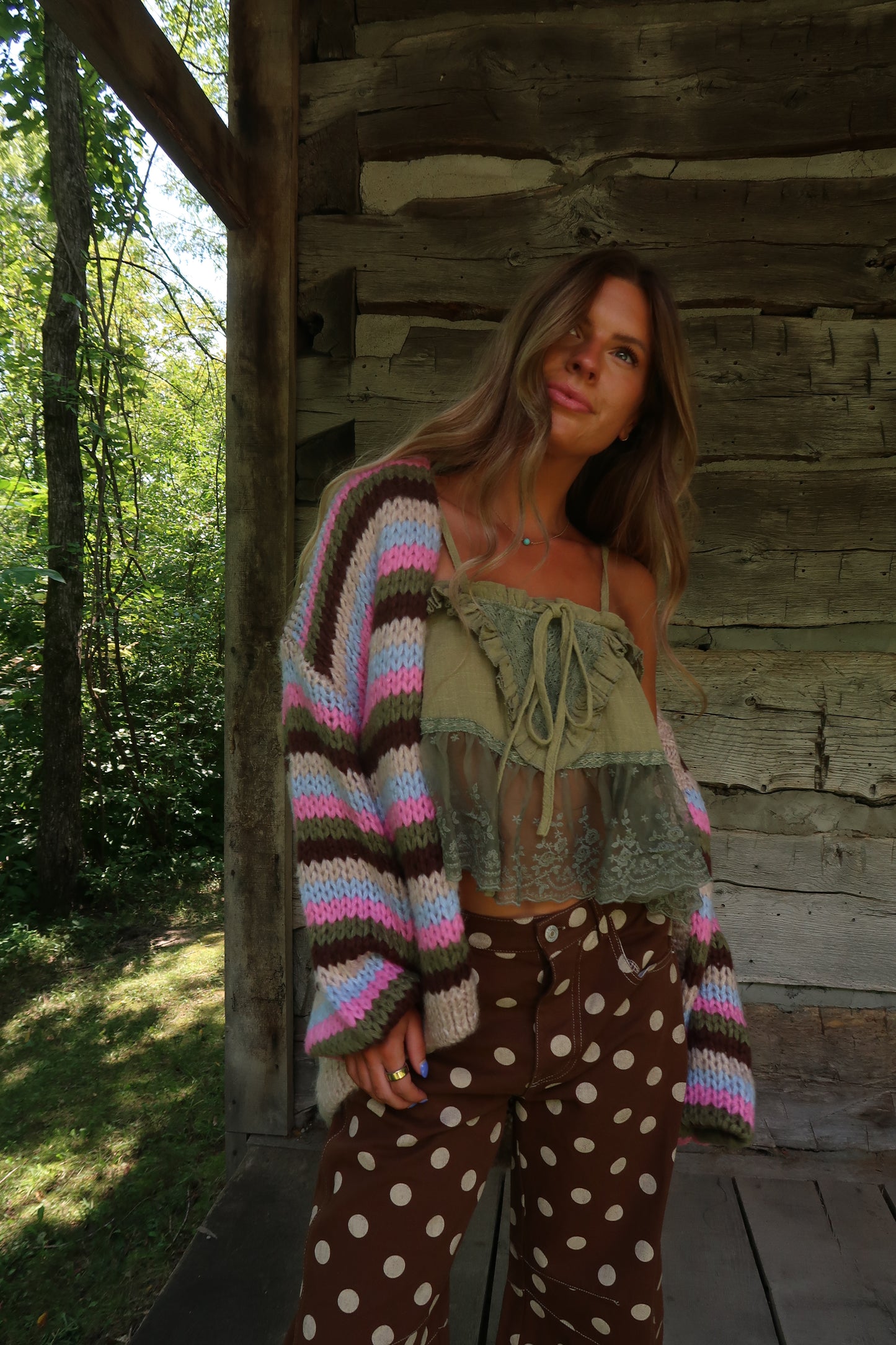Moss Prairie Lace Tank