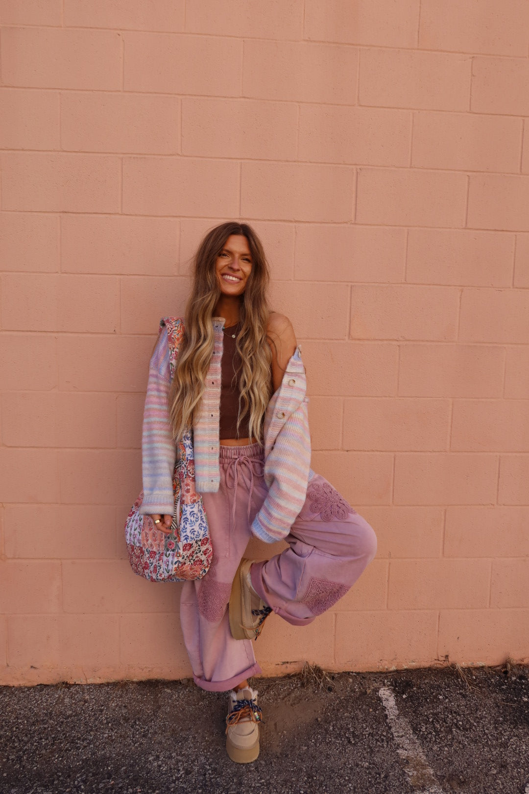 BonBon Crochet Barrel Sweats
