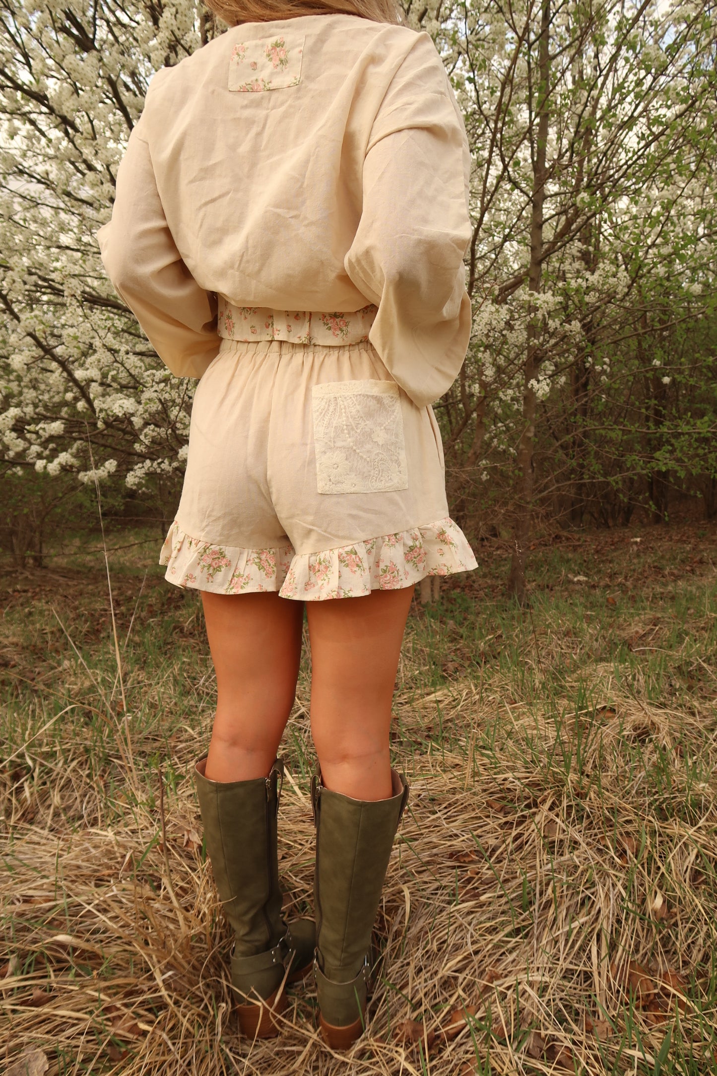 Doily Dream Linen Shorts
