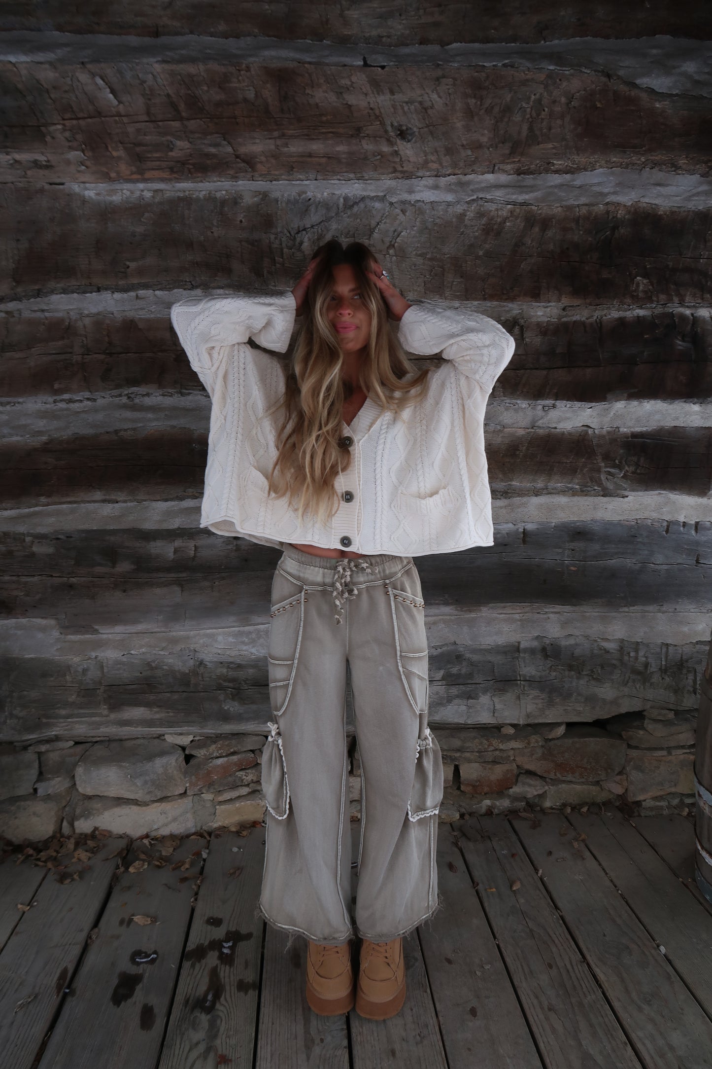 Drift Stud Wide Leg Pants