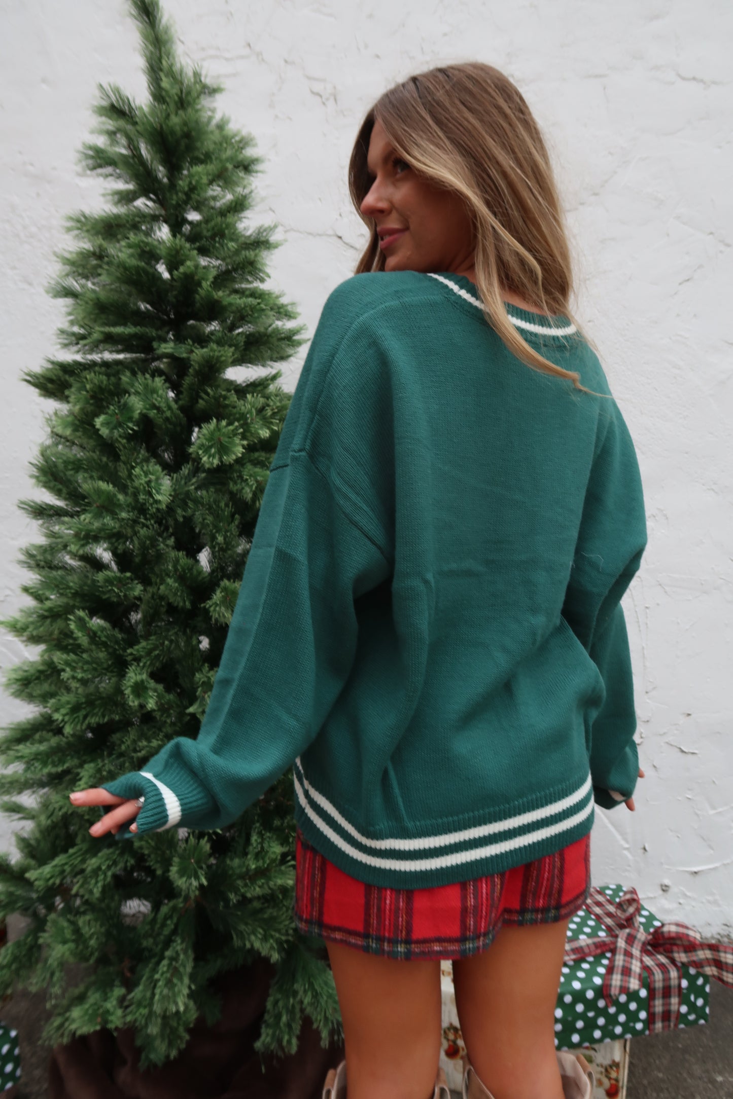 Tis the Szn Green Sweater