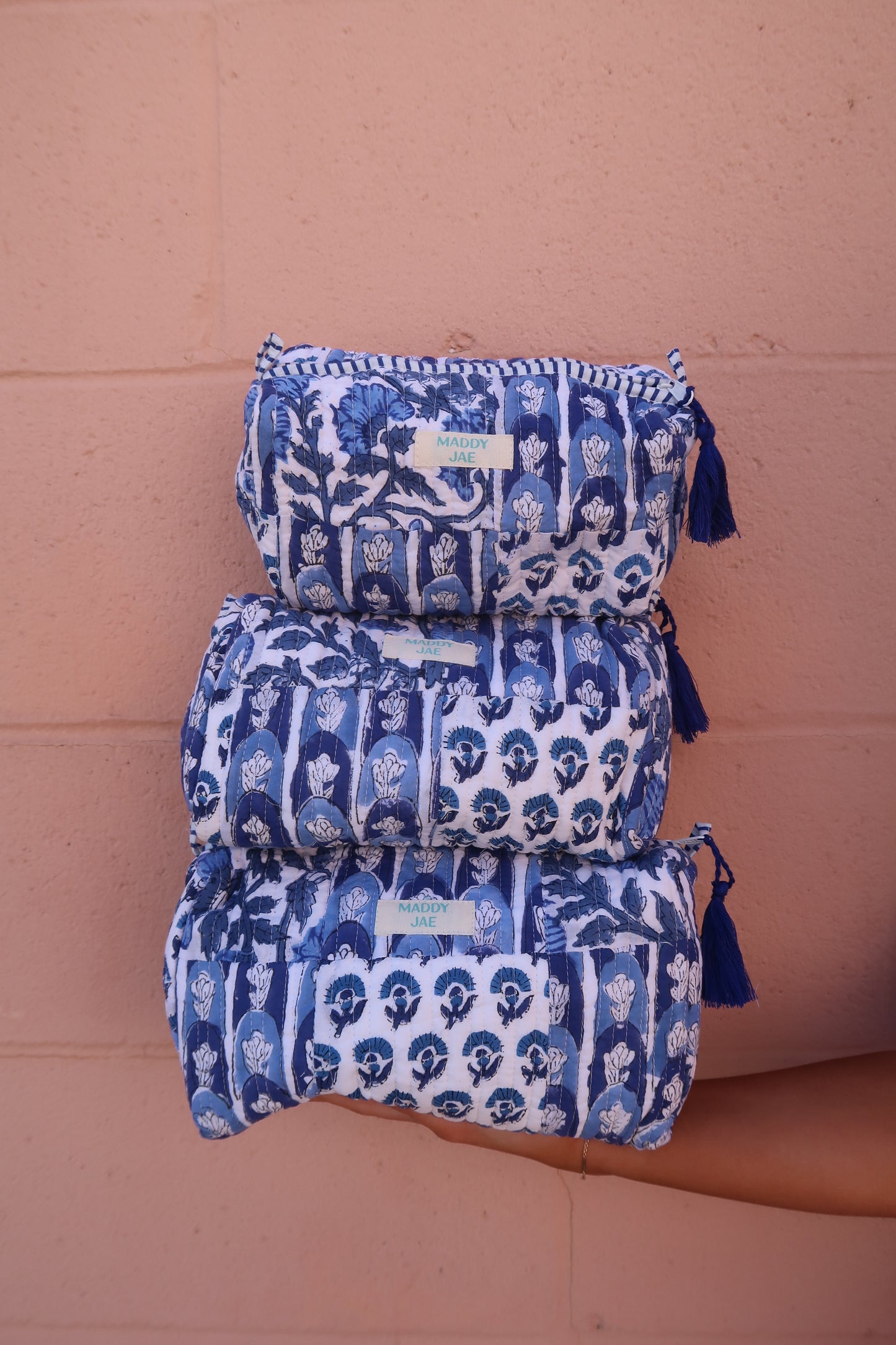 Blu Cosmetic Bag 3pk