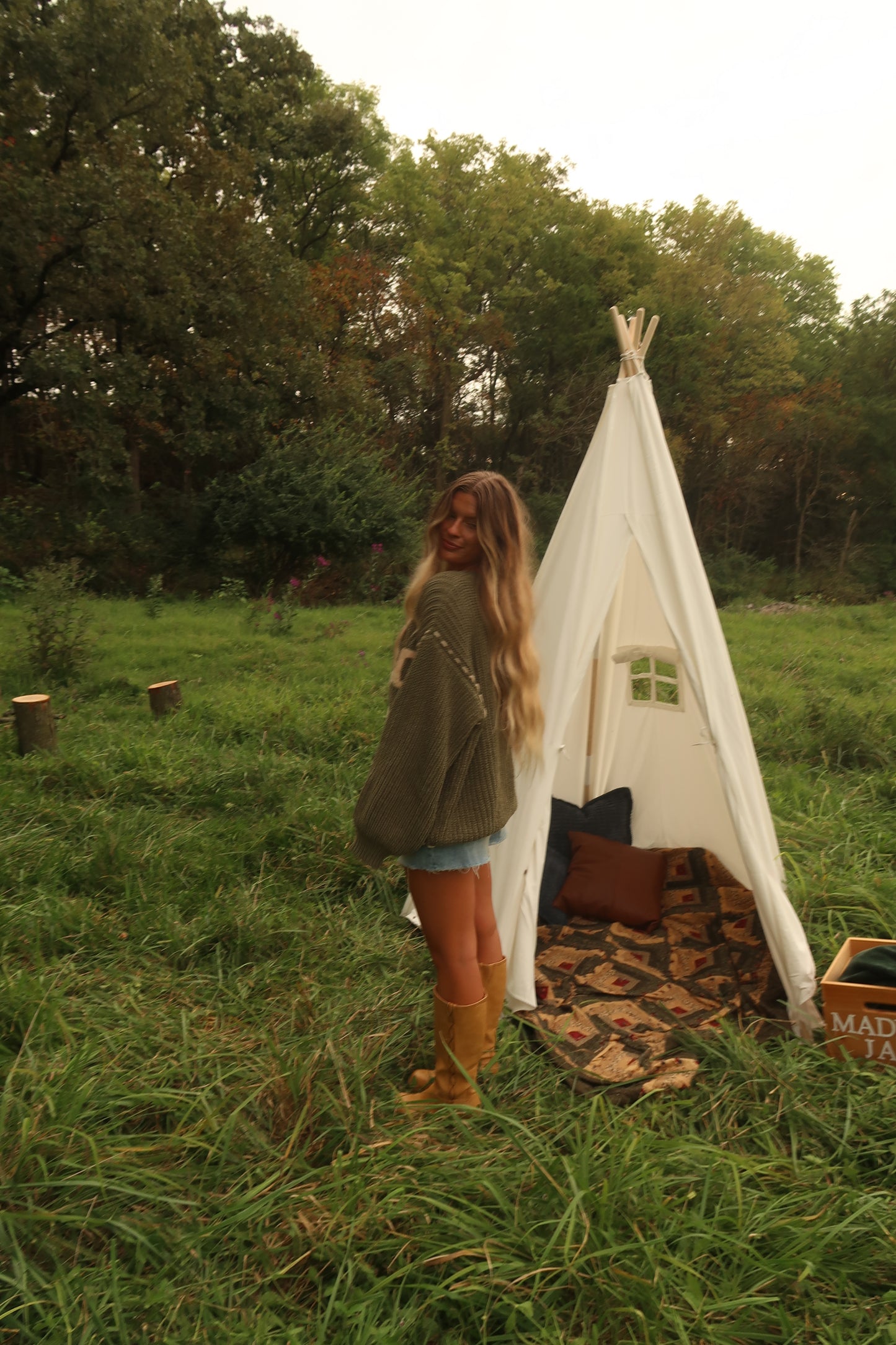 Olive Good Day Sweater