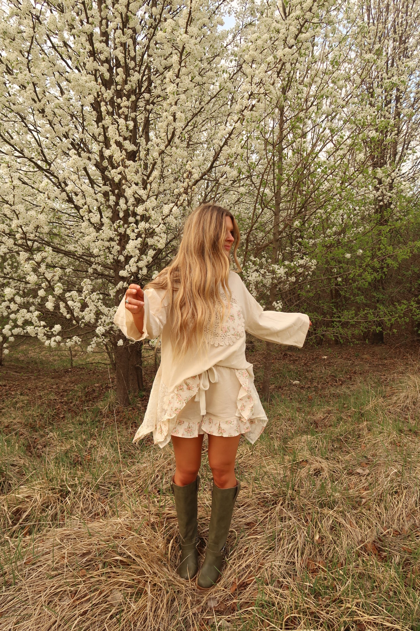 Doily Dream Linen Shorts