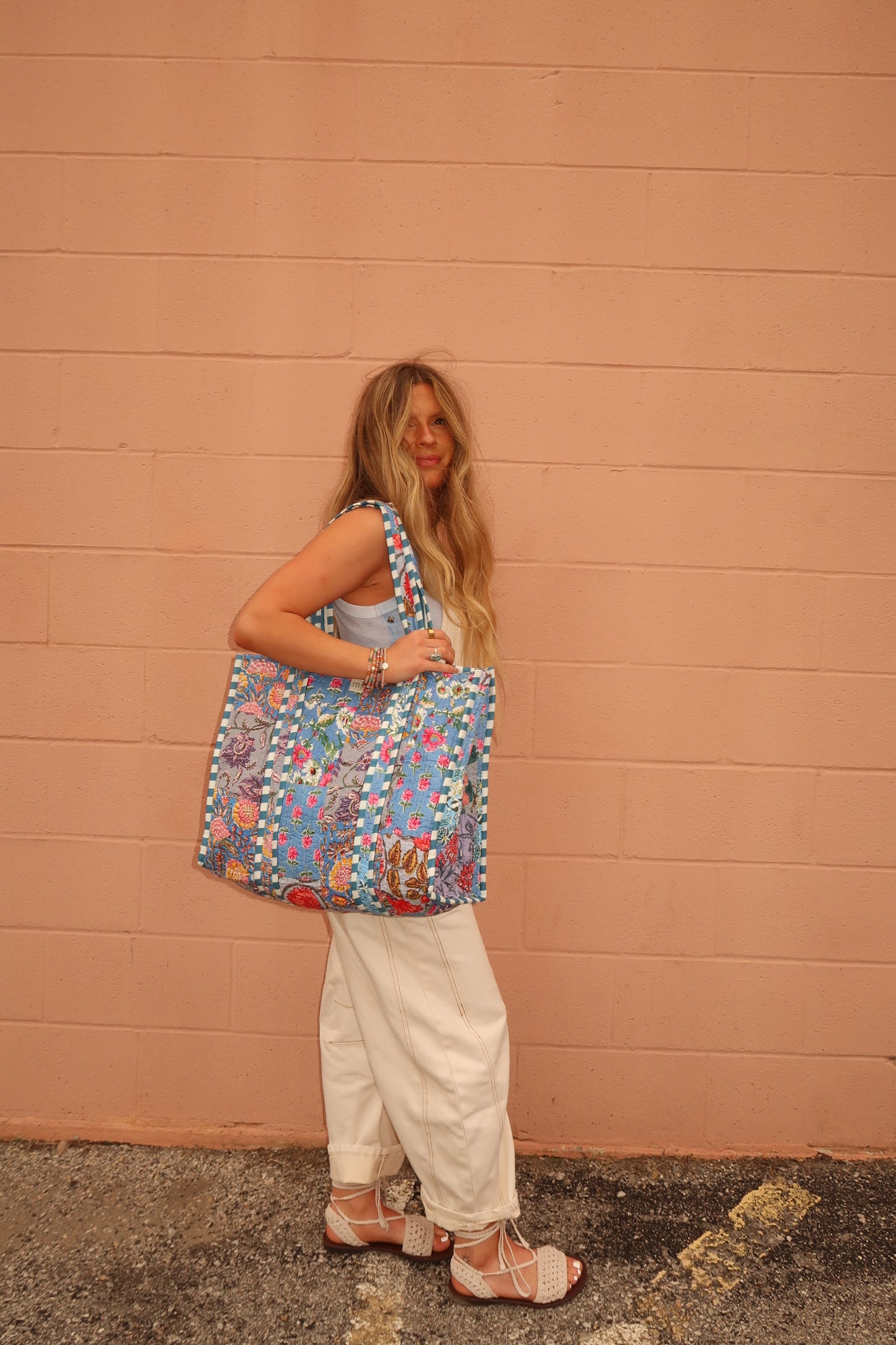 Loretta Quilted Tote Bag