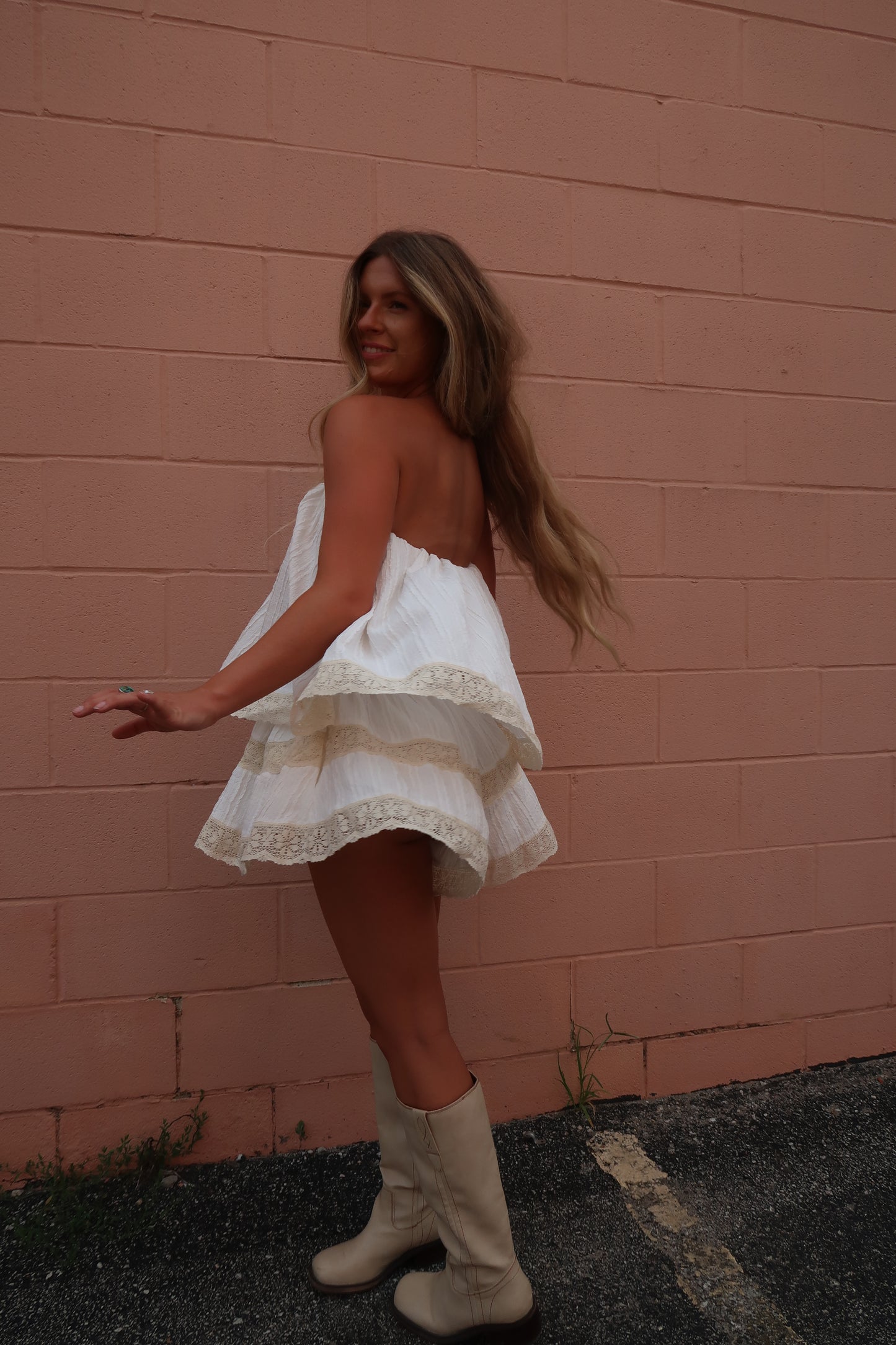 Laney Strapless Romper