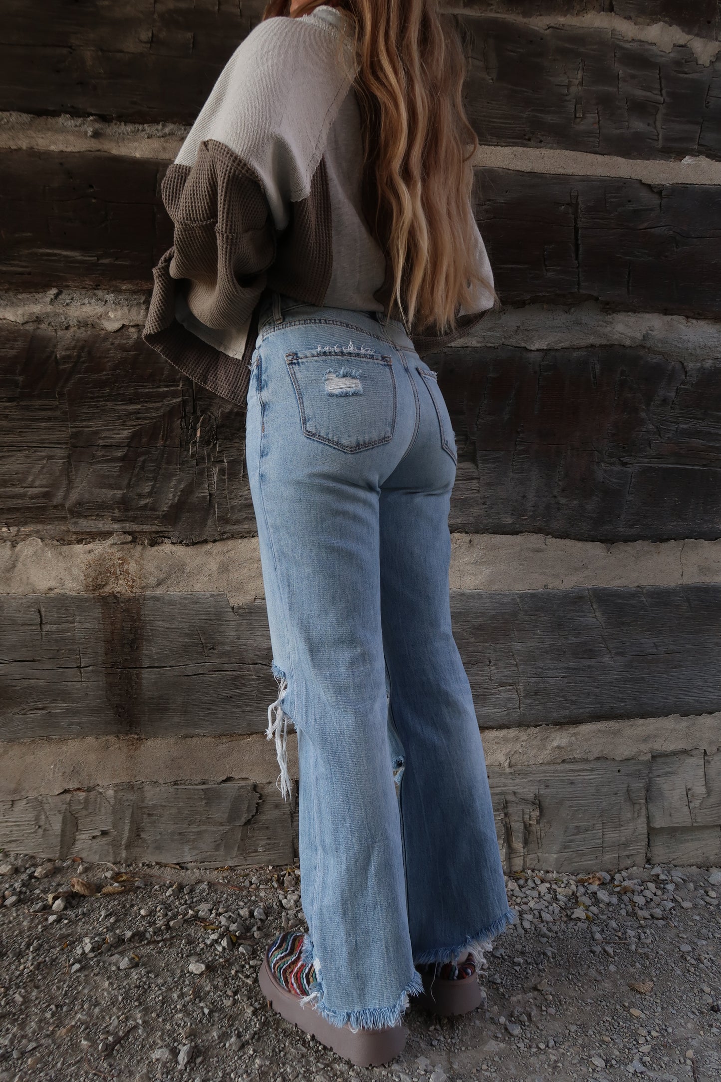 Stevie Distressed Denim