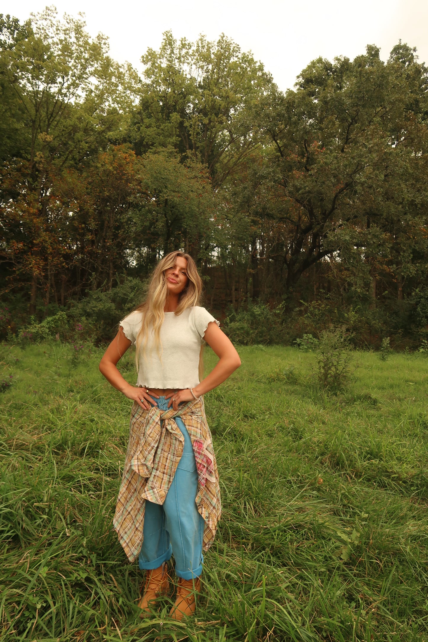 Stone Everyday Crop Tee