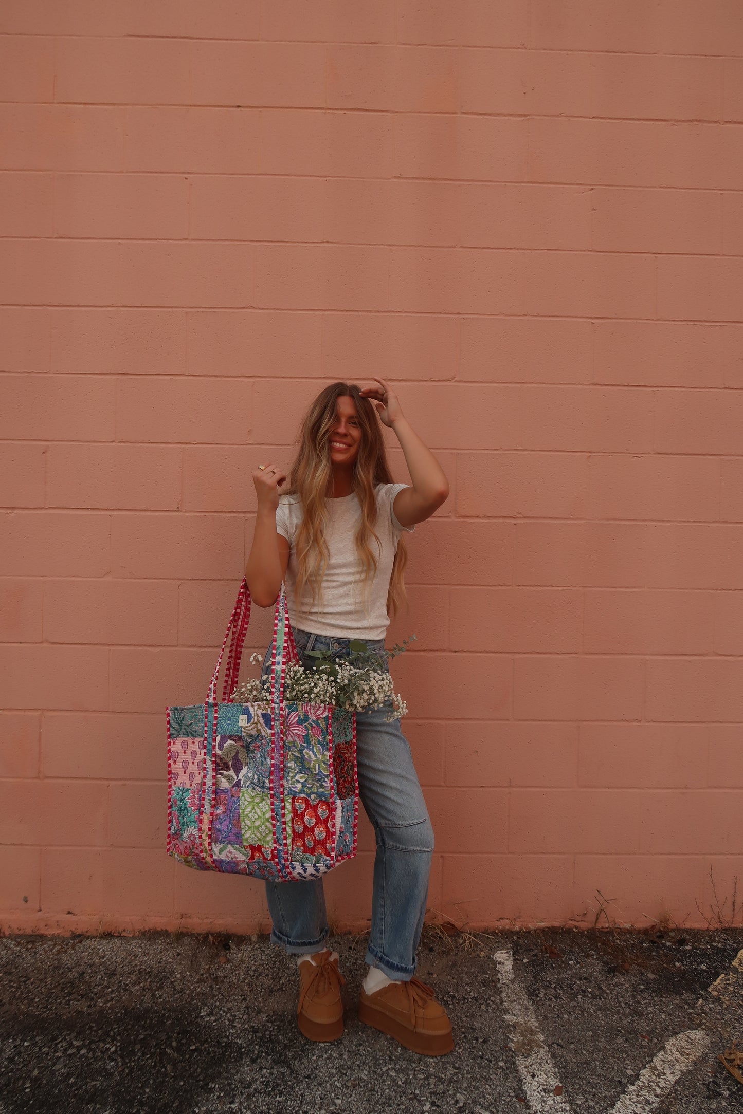 Sally Quilted Tote Bag