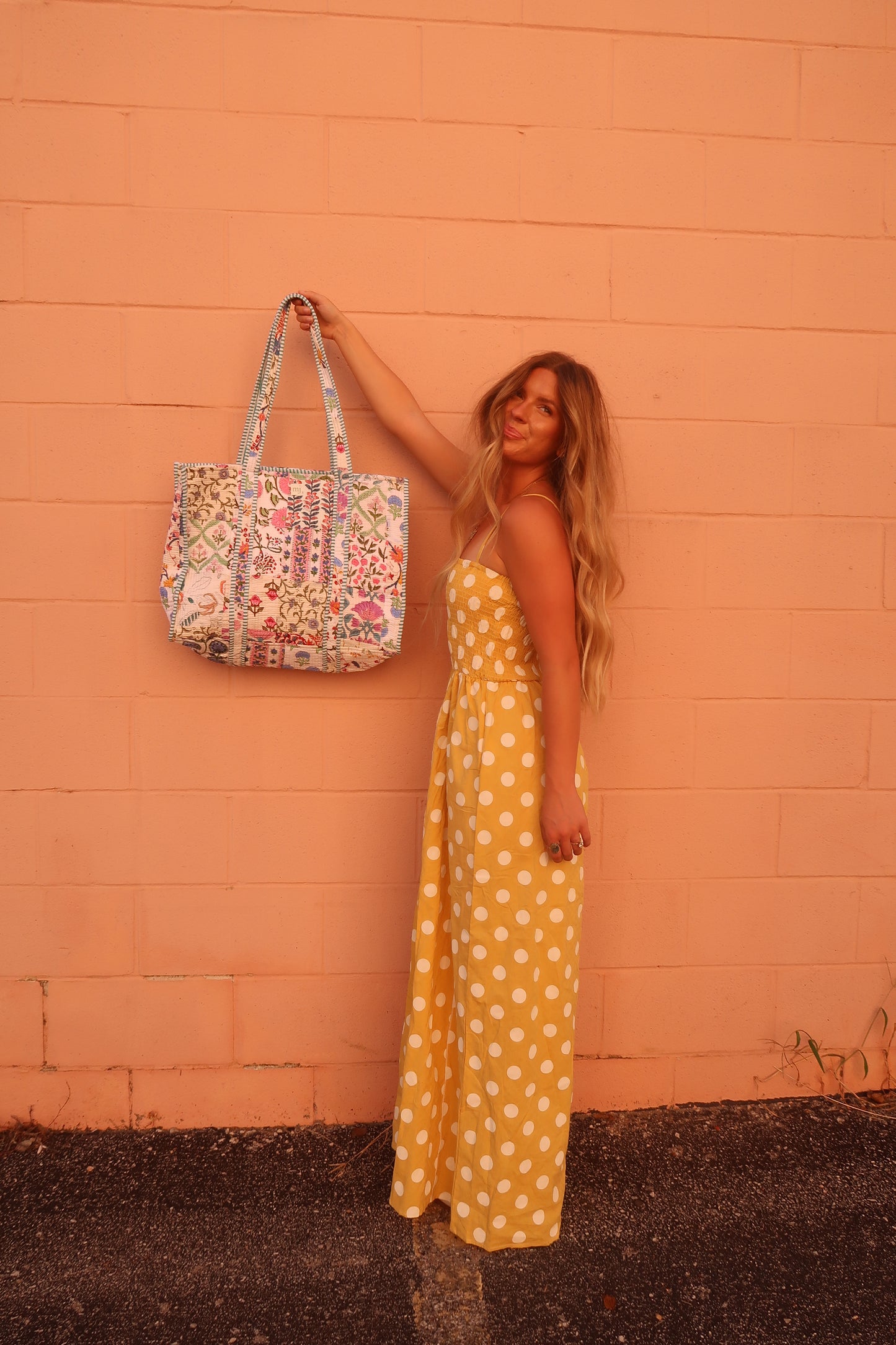 Lenny Quilted Tote Bag