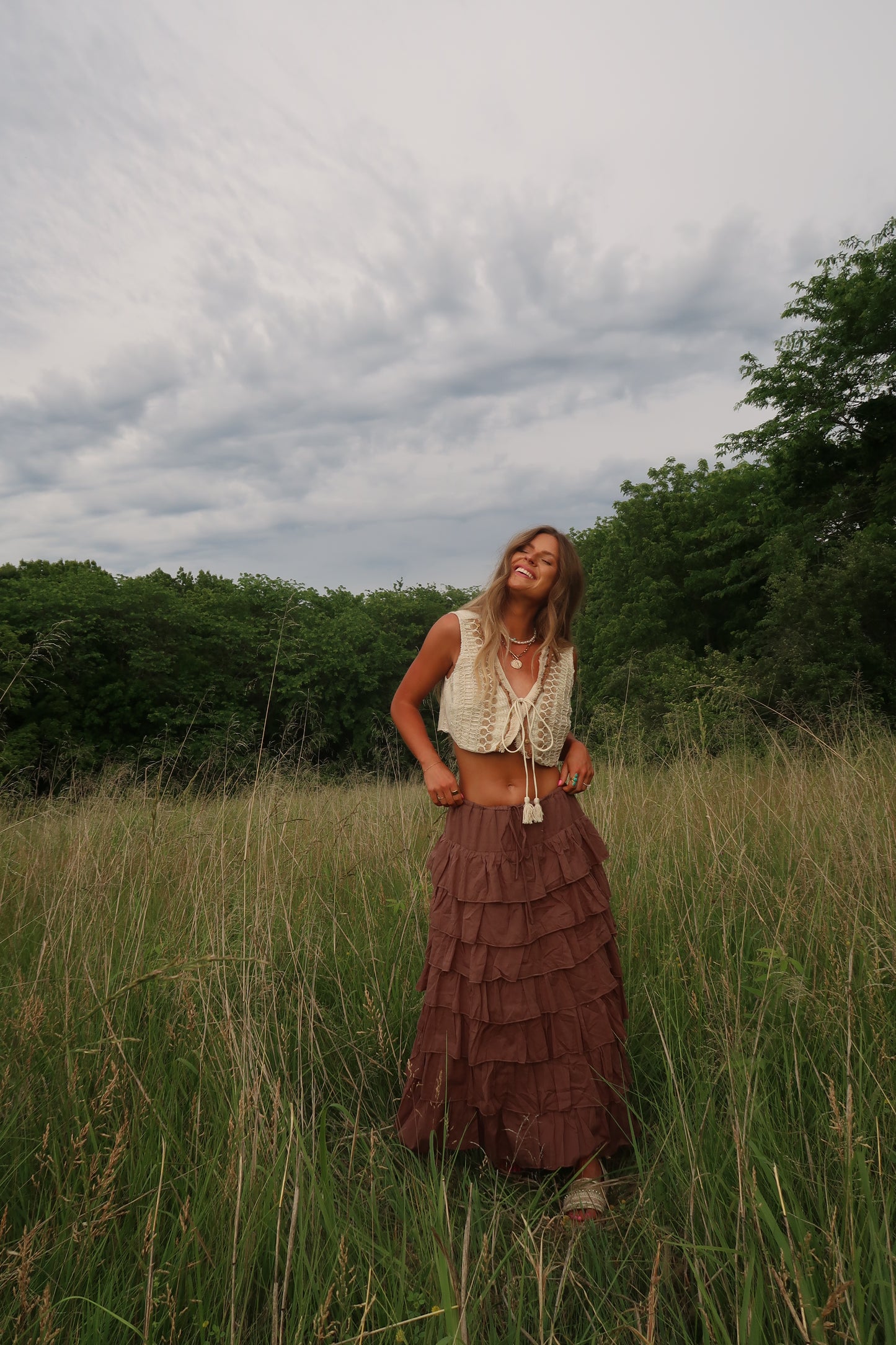Amber Skies Embellished Vest