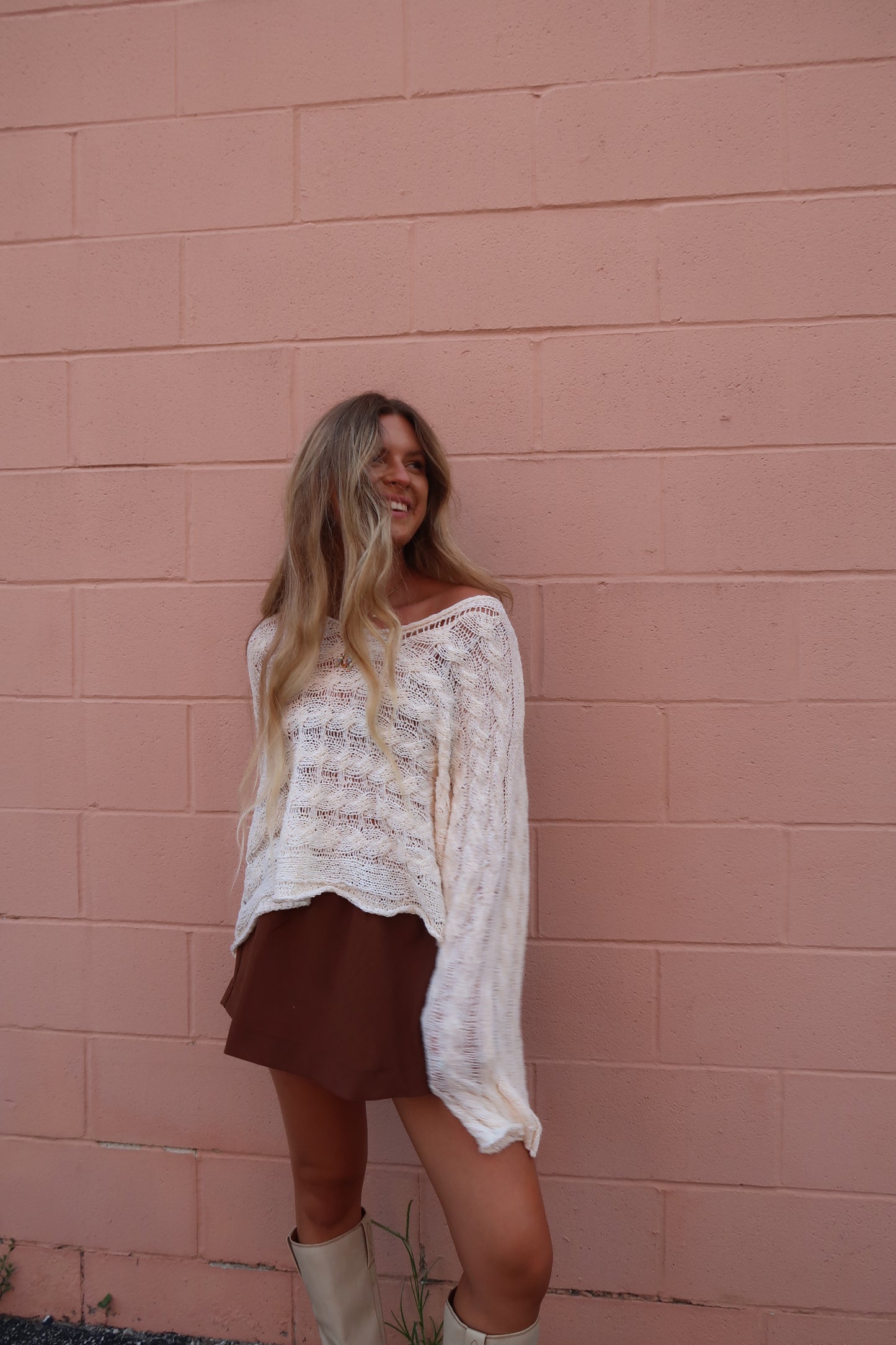 Creamery Knit Crop Sweater