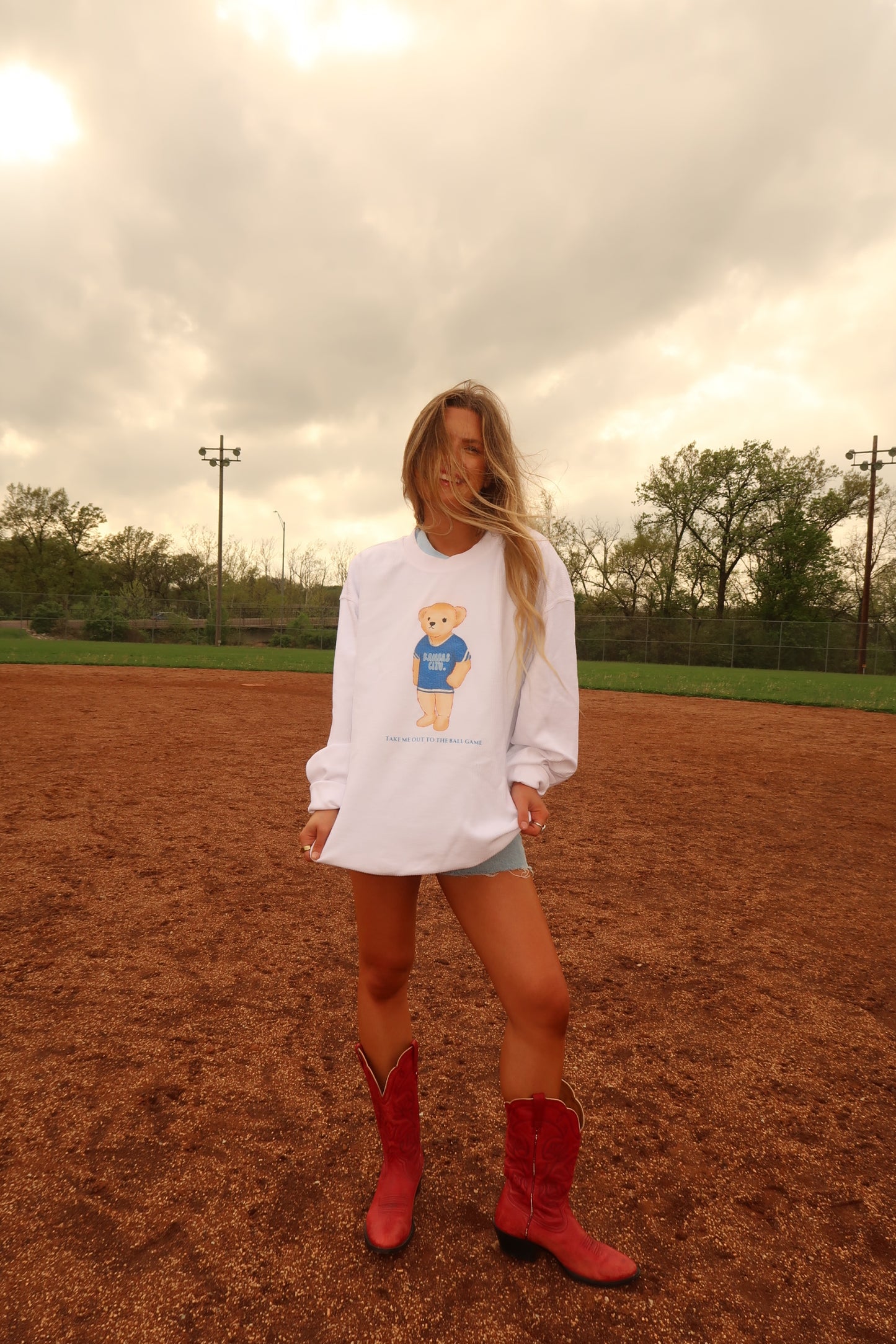 Blue Beary KC Corded Crew