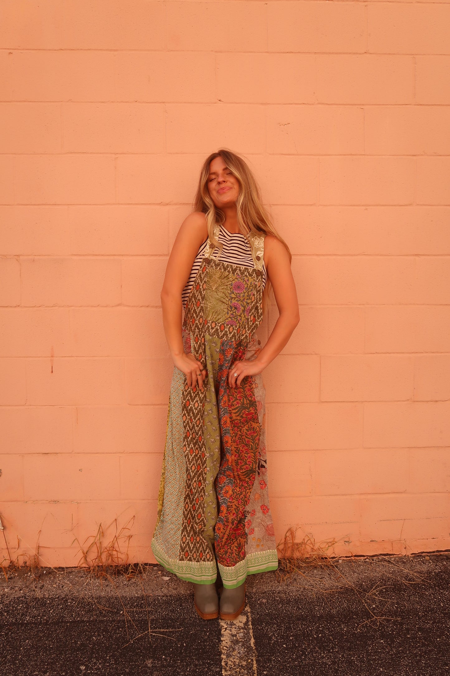 Susie Patchwork Overalls