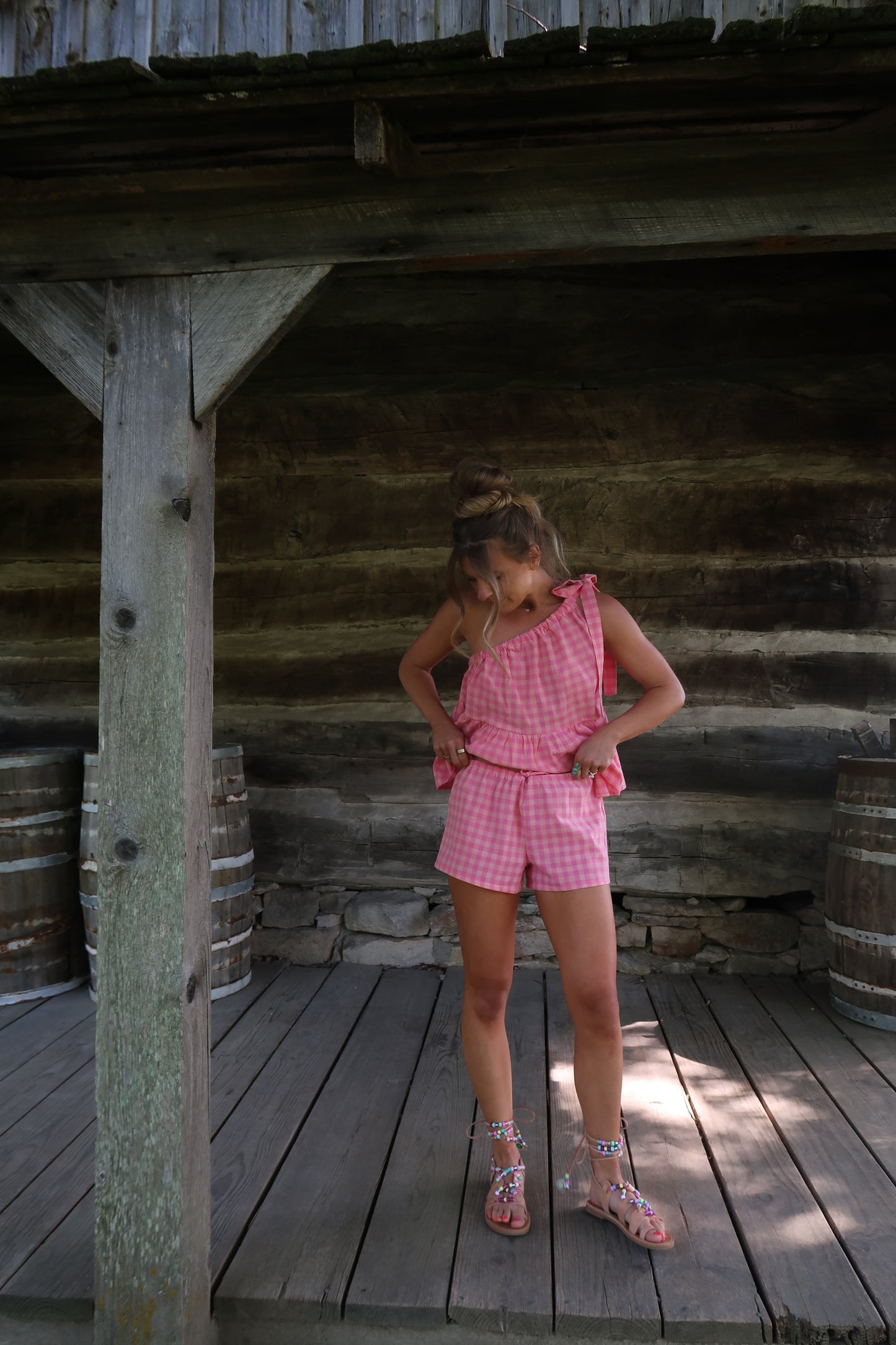 Scenic Route Gingham Short