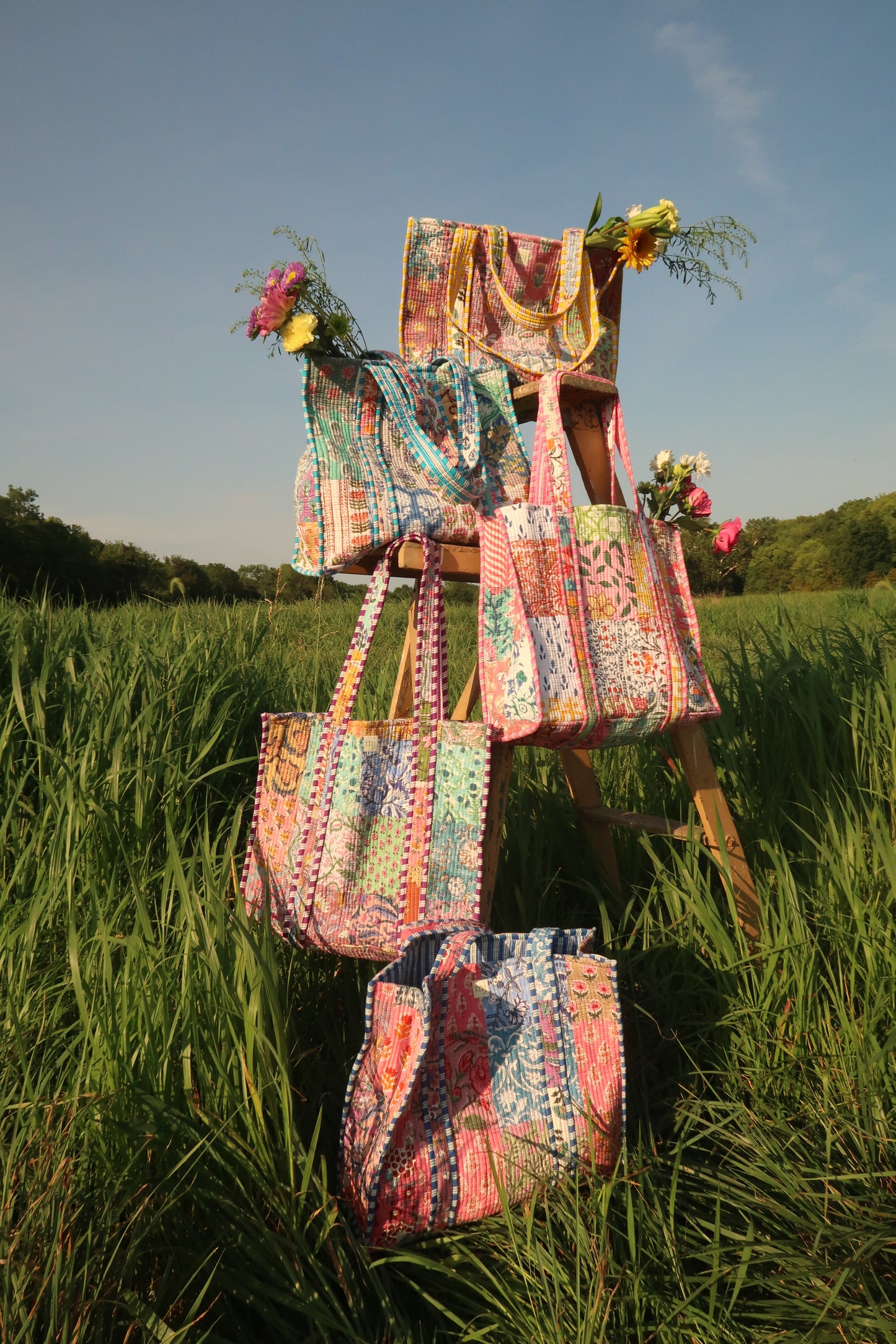 Sally Quilted Tote Bag