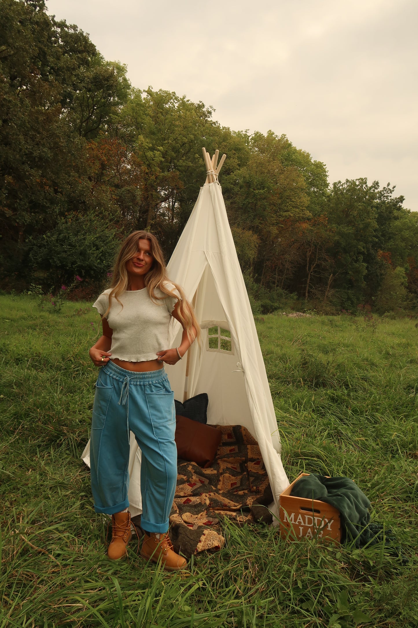 Stone Everyday Crop Tee