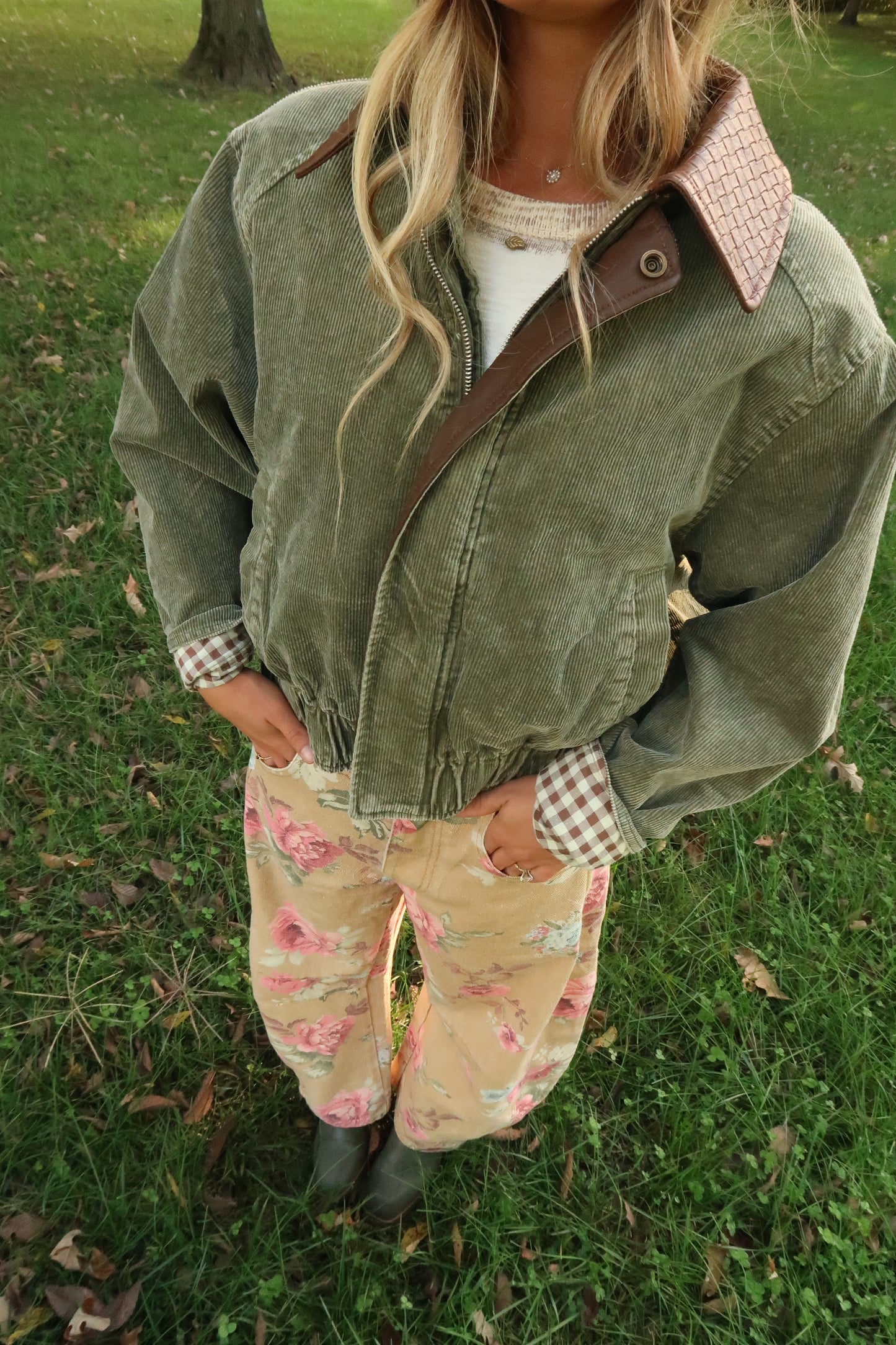Willow Corduroy Bomber Jacket