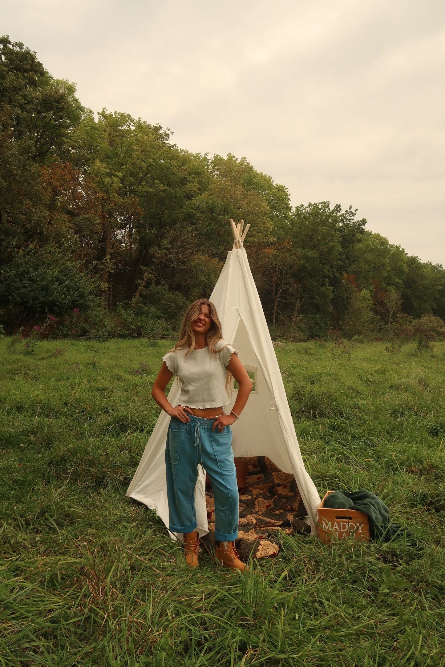 Stone Everyday Crop Tee