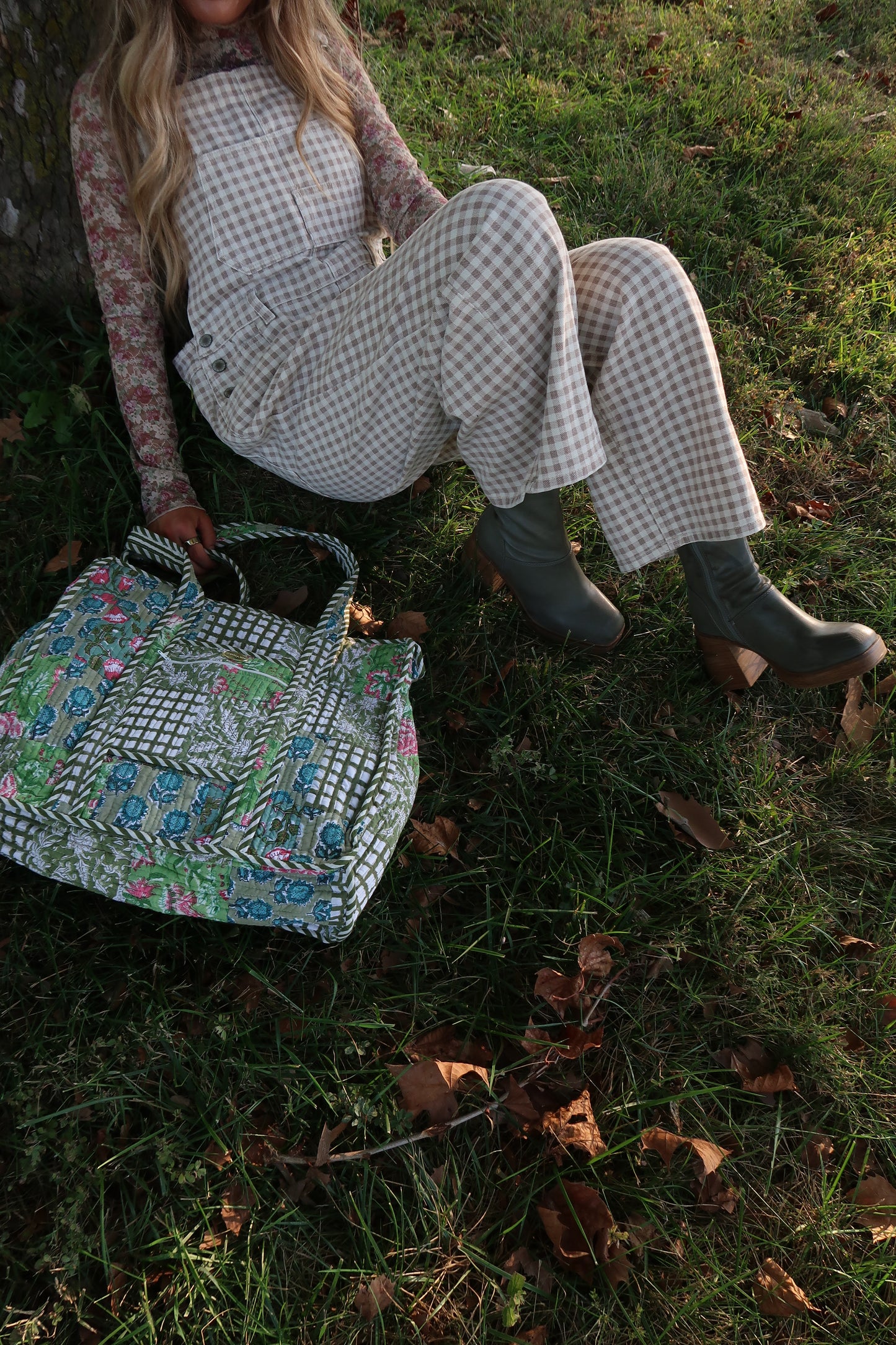 Mable Gingham Overalls