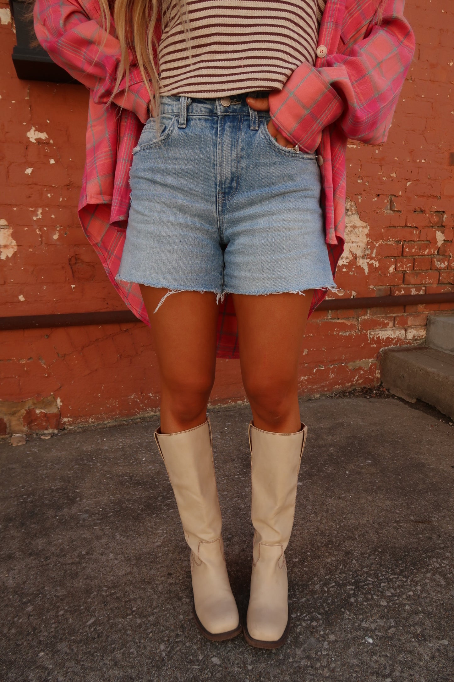 Poppy Boyfriend Denim Short