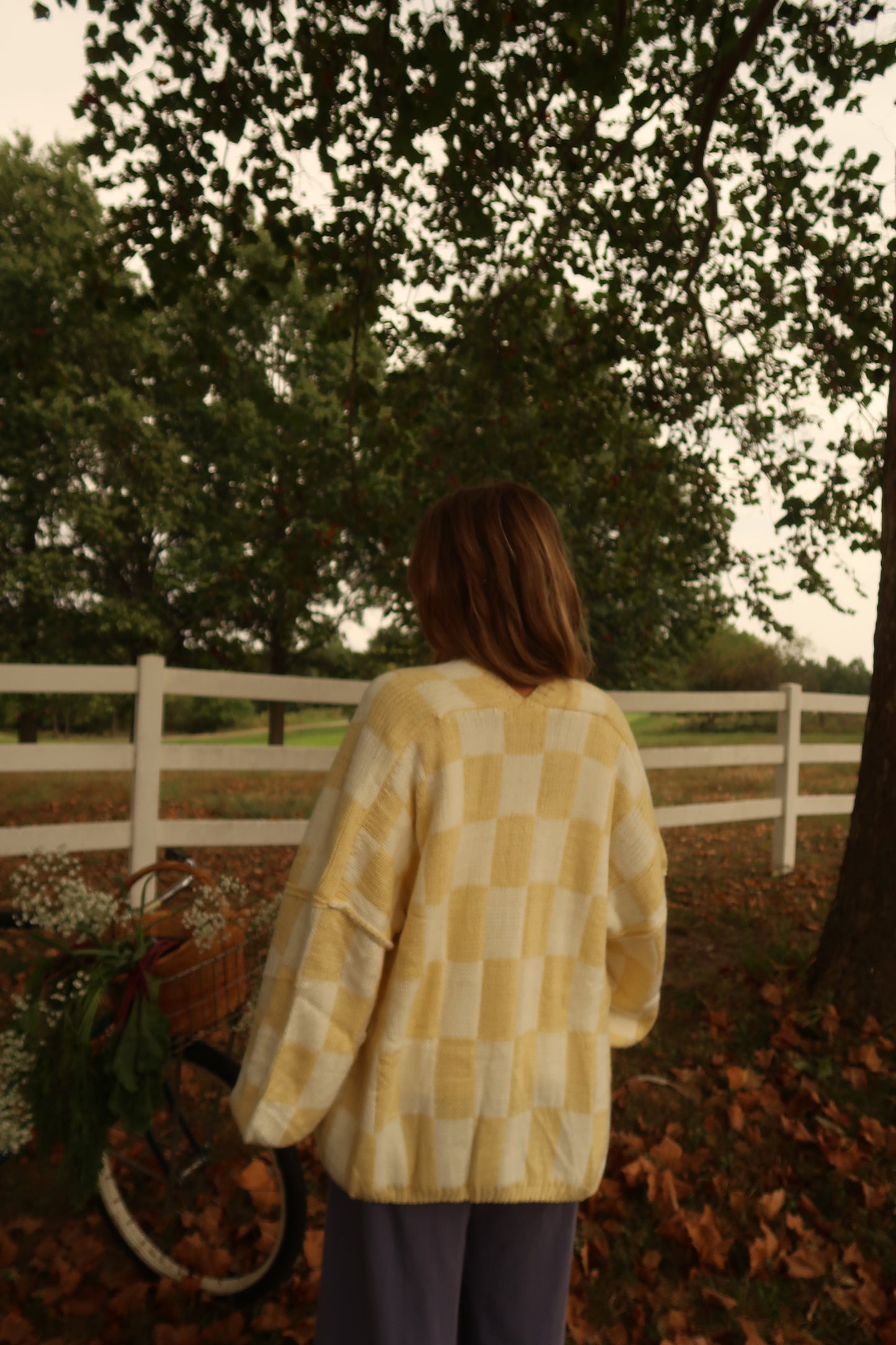 Butter Check Cardi
