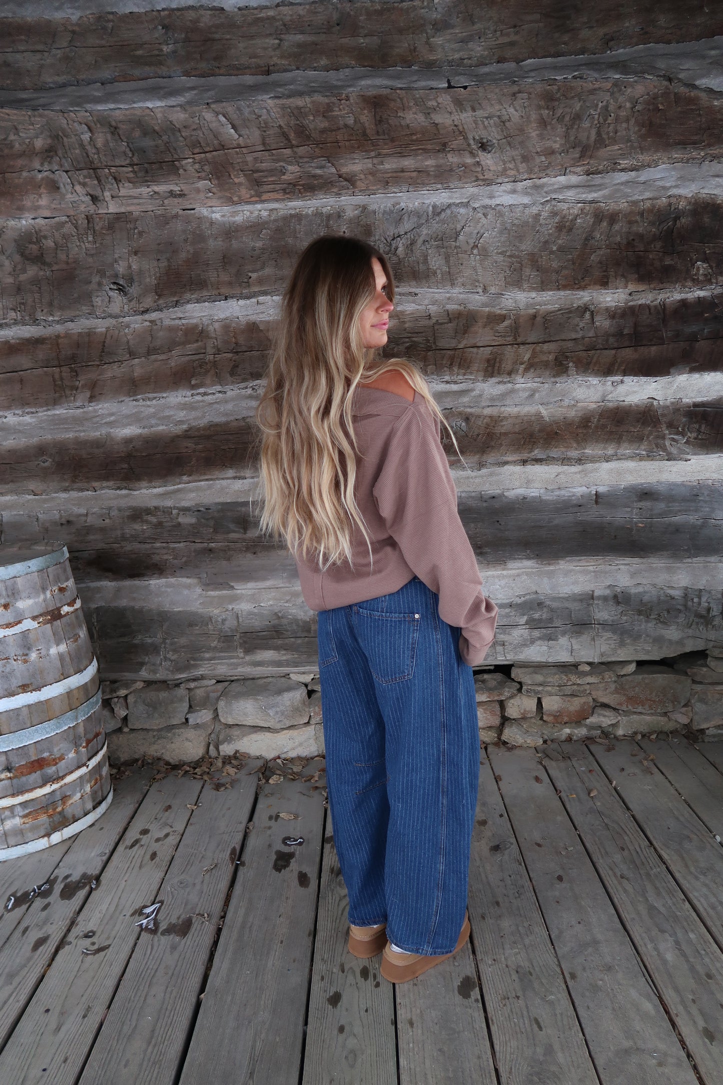 Hot Coco Off the Shoulder Top