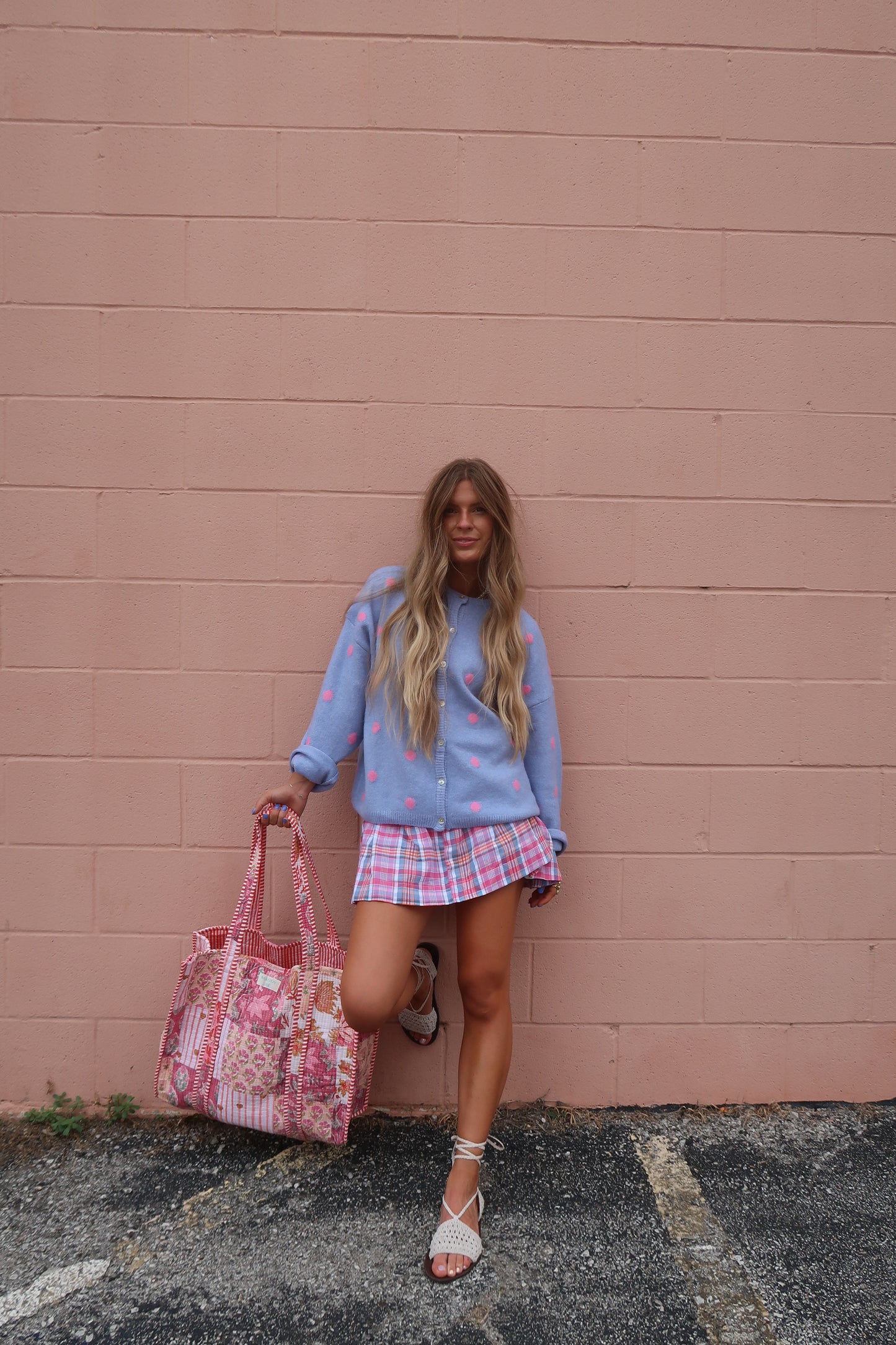 Perri Pink Dot Cardi