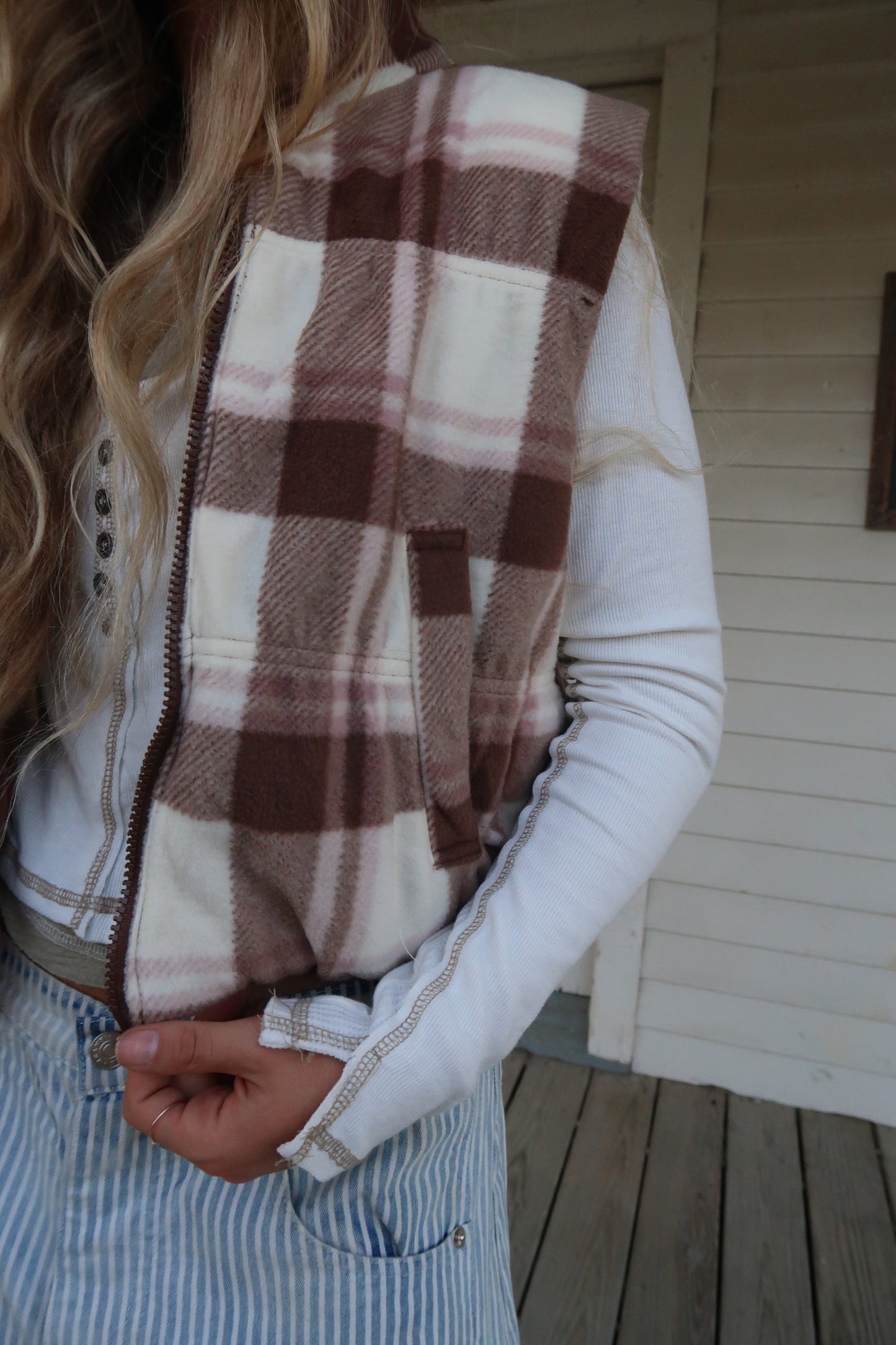 Cocoa Reversible Puffer Vest