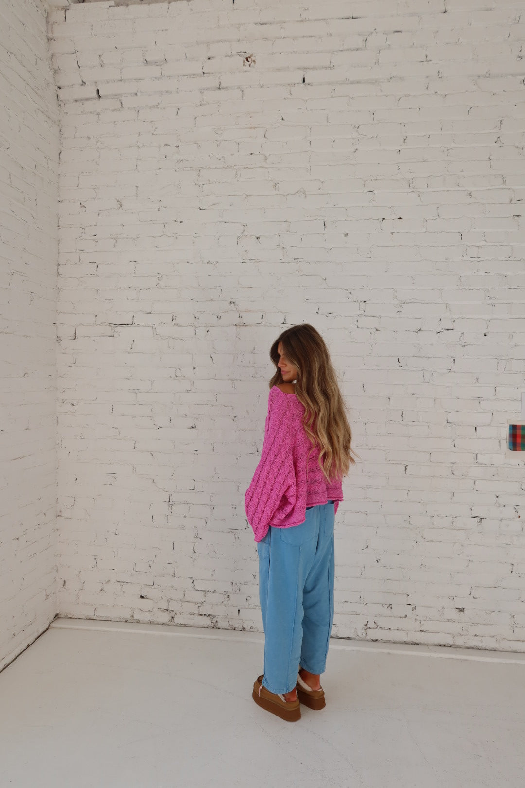 Petal Pop Knit Crop Sweater