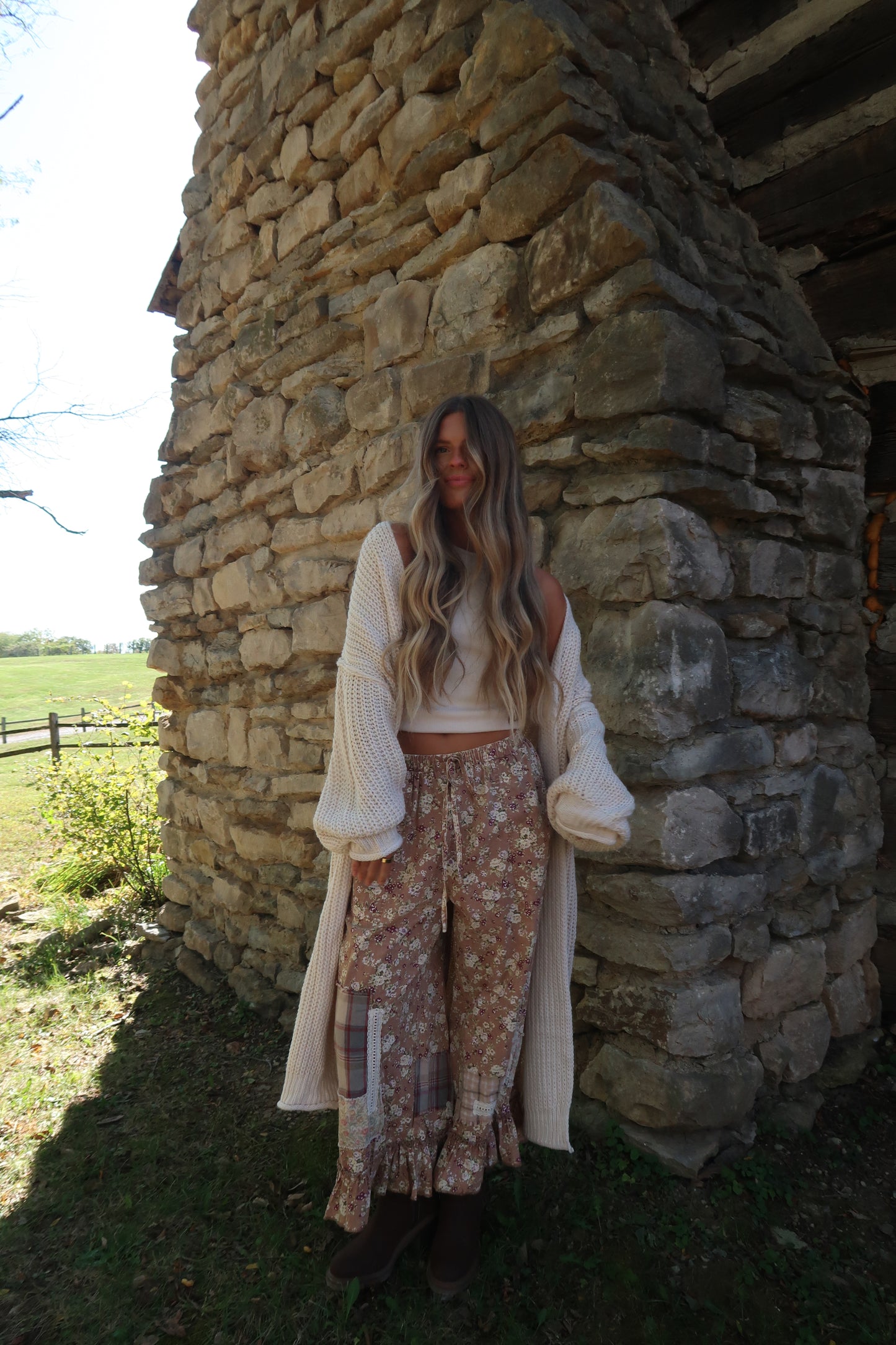 Apple Butter Floral Pants