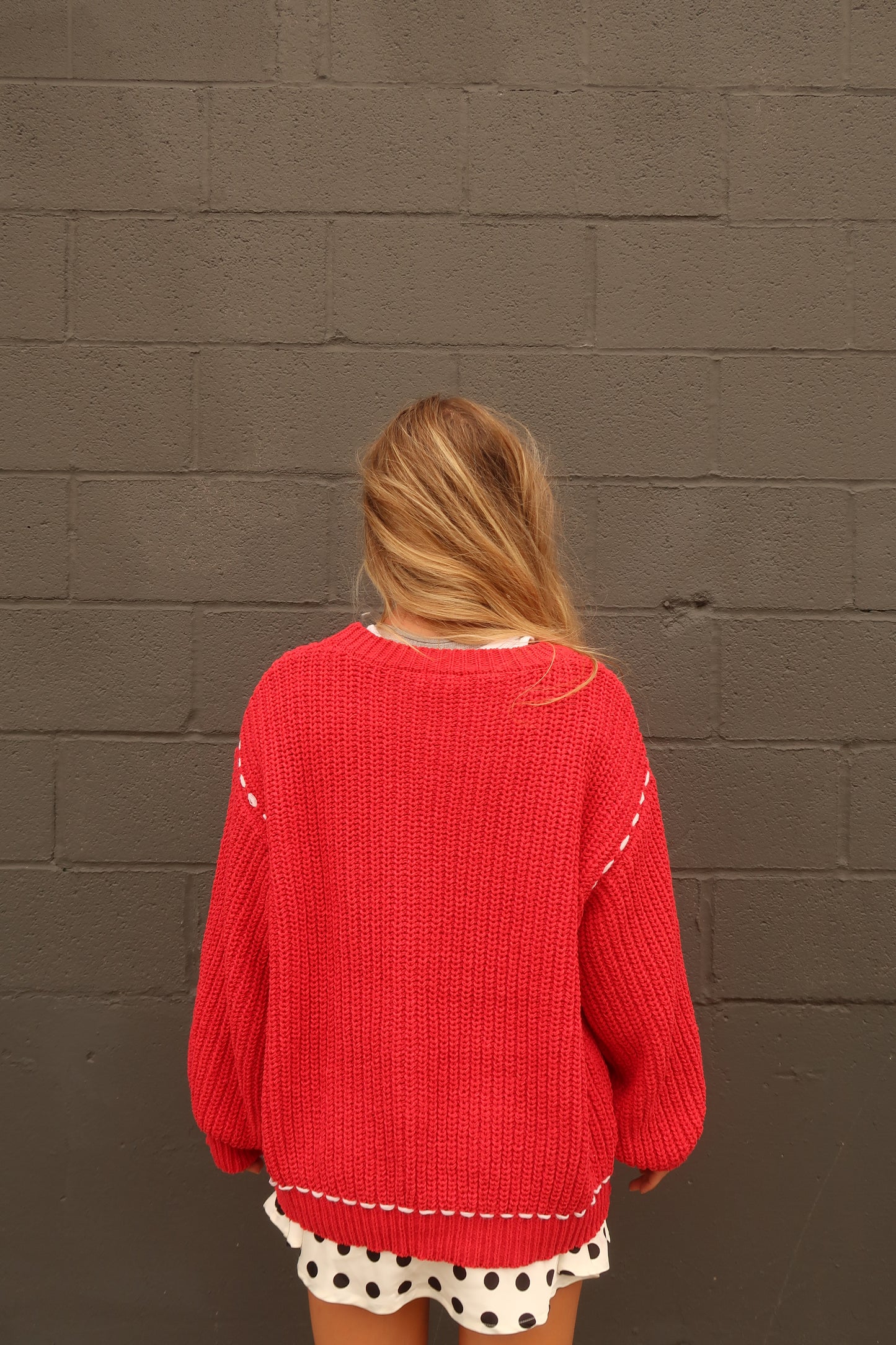 Good Day Red Sweater