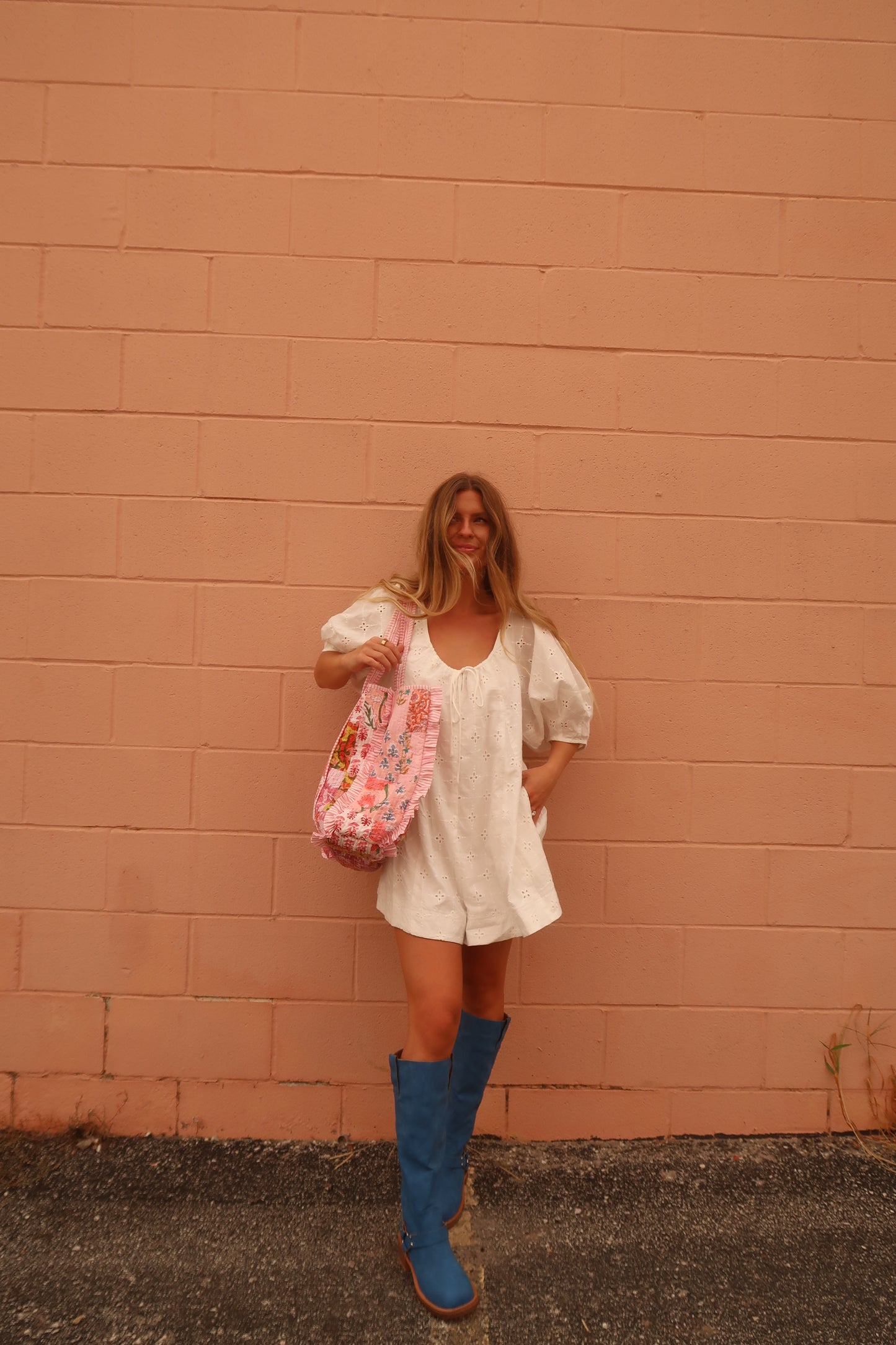 Juliet Ruffle Quilted Tote Bag