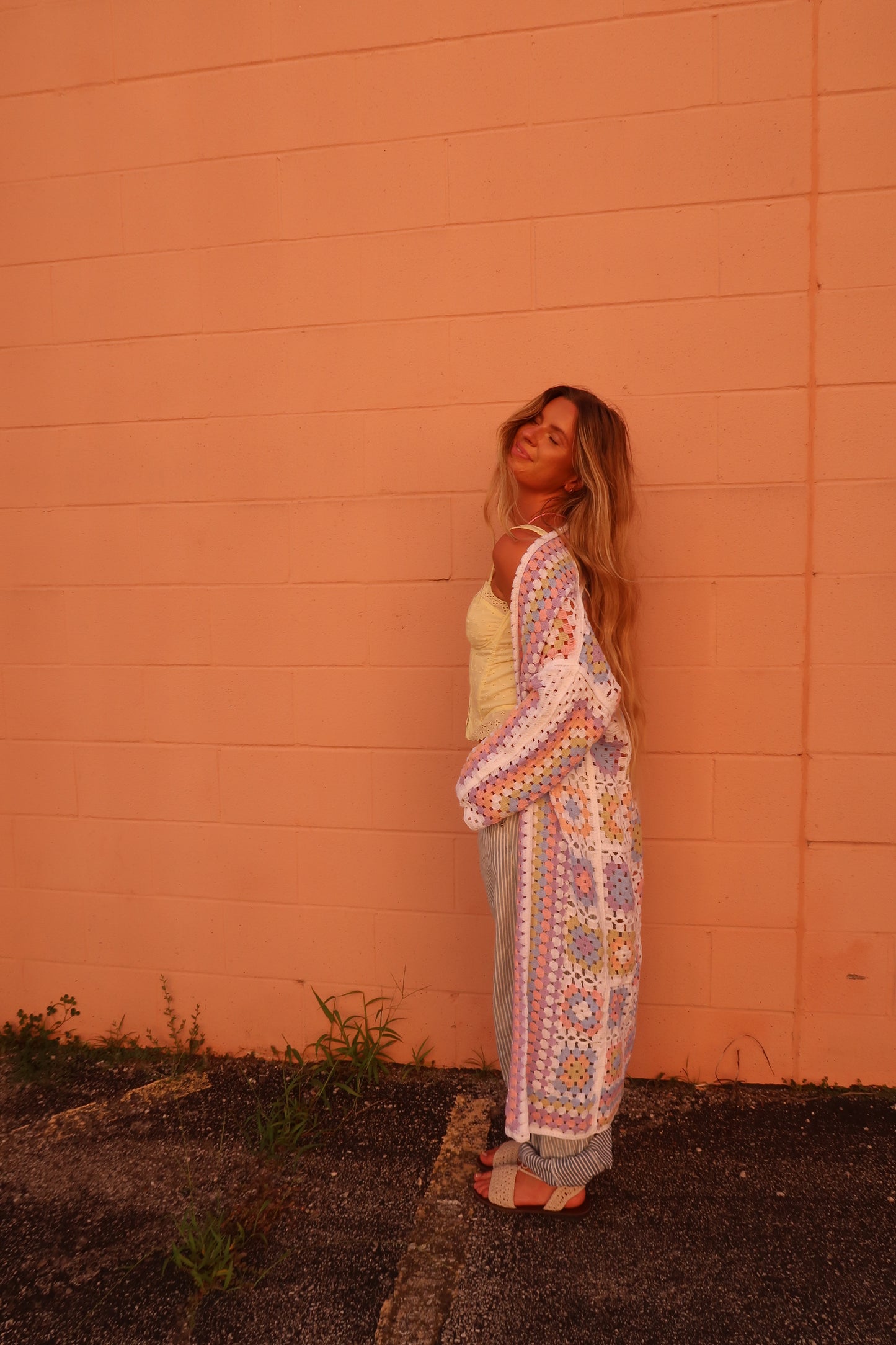 Pastel Boho Crochet Knit