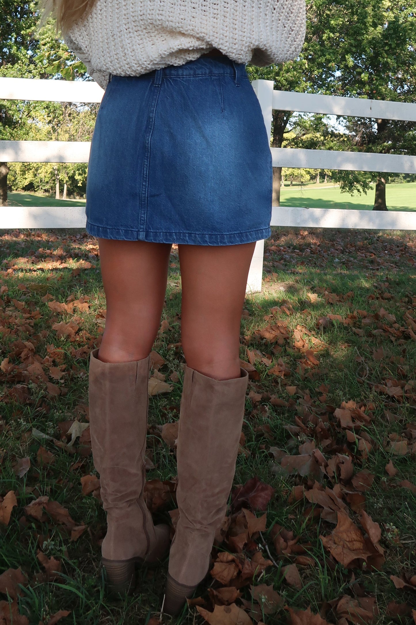 October Denim Skirt