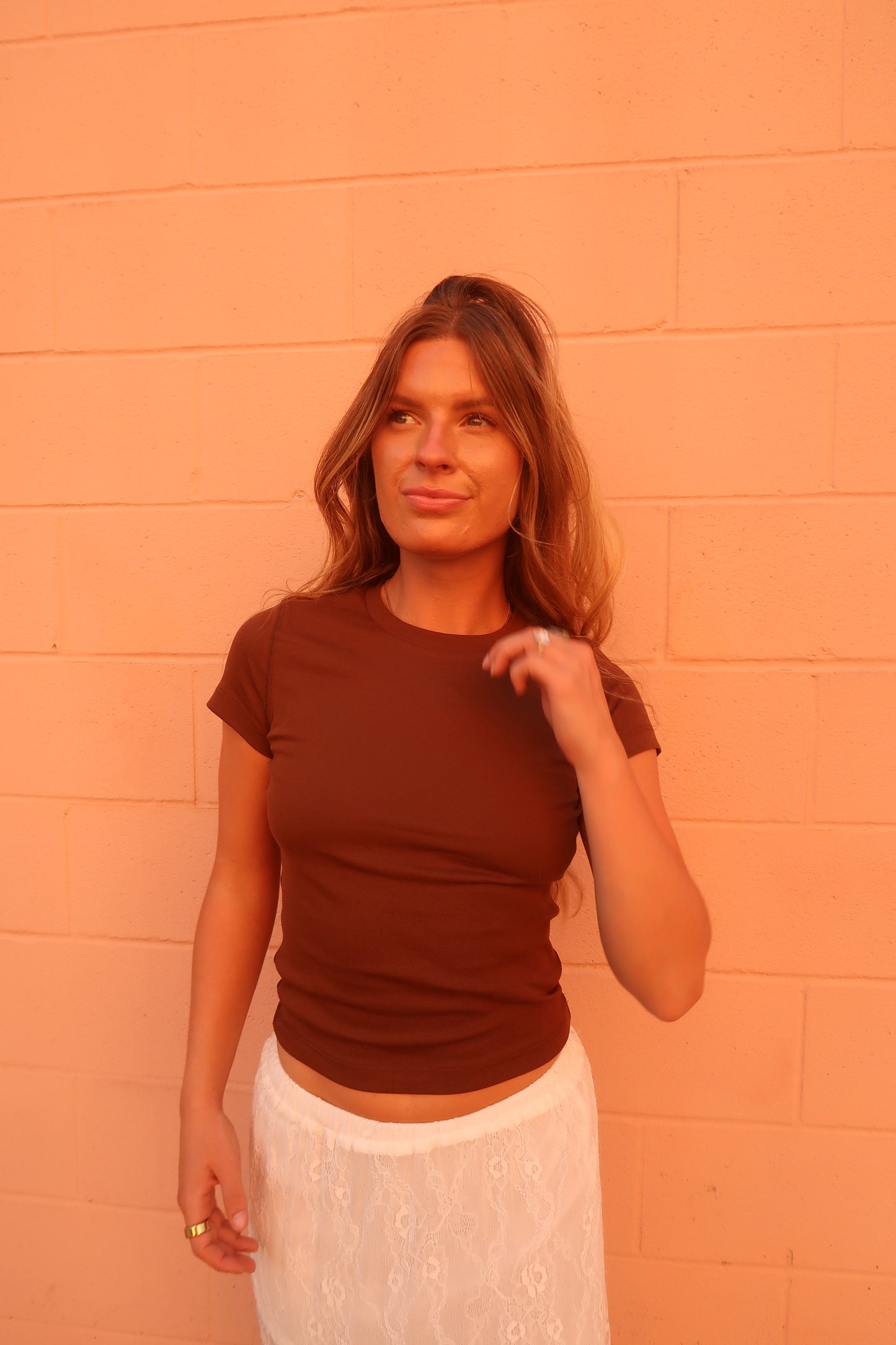 brown everyday baby tee