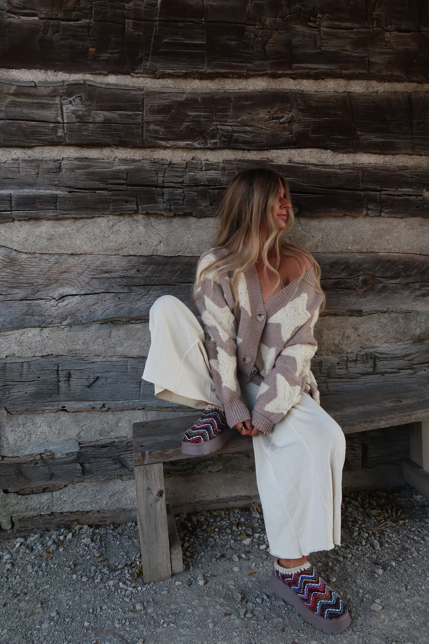 Heavy Cream Wide Leg Crop Pant